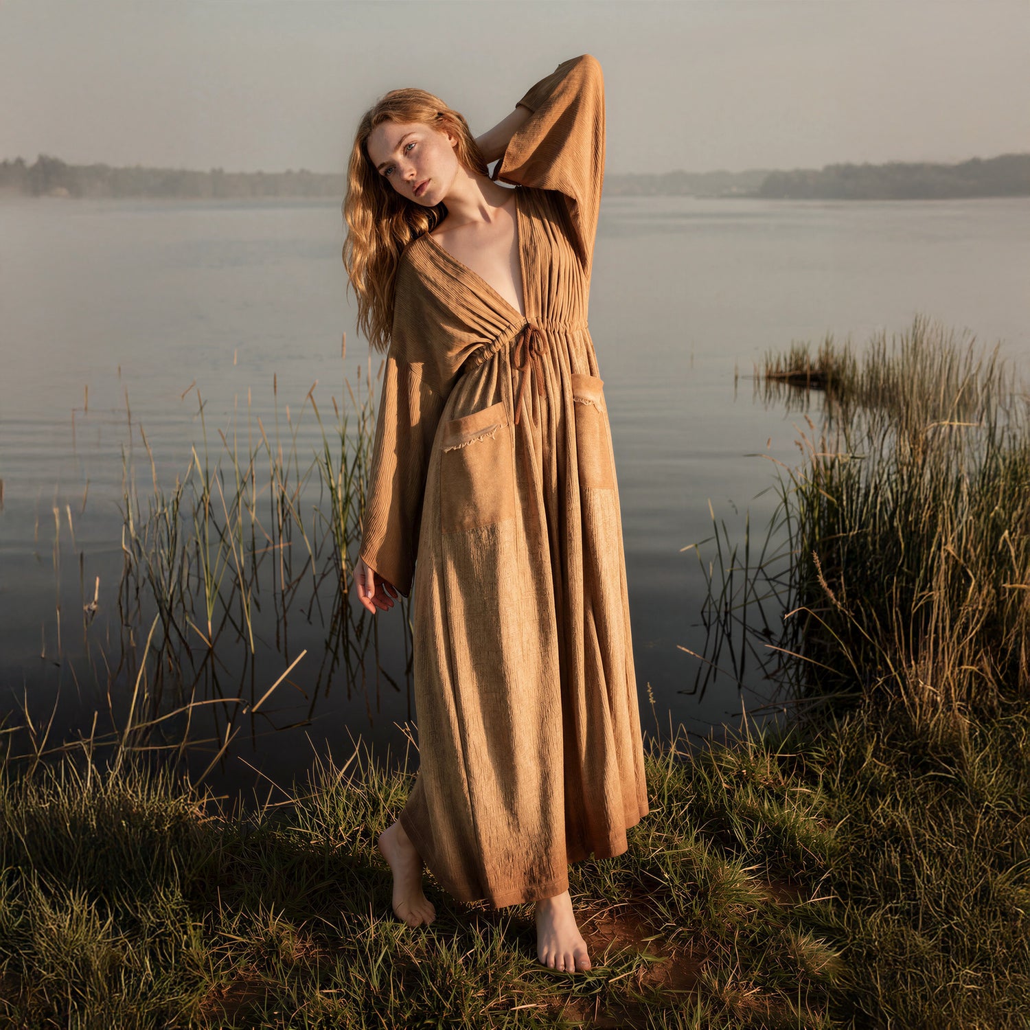 Altar Jumpsuit in Desert Sand