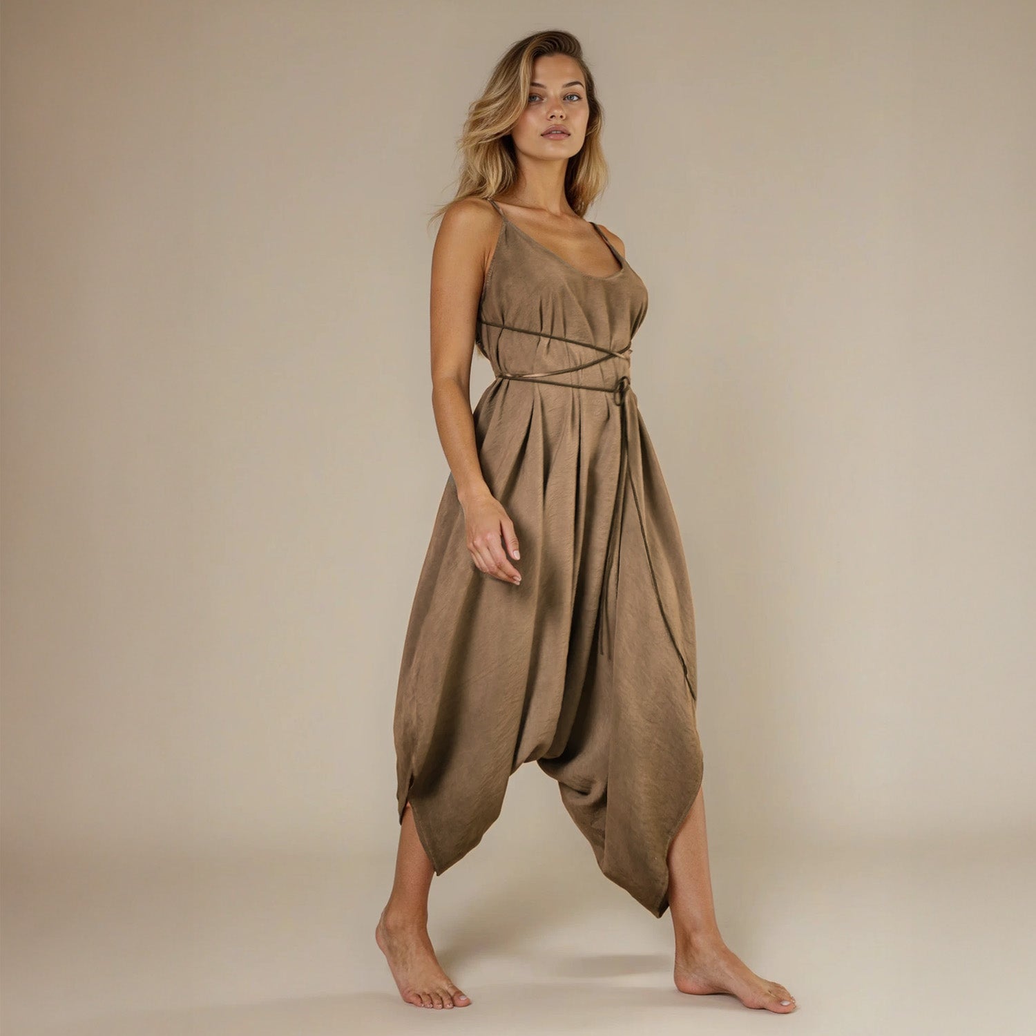 Baris Jumpsuit in Desert Sand