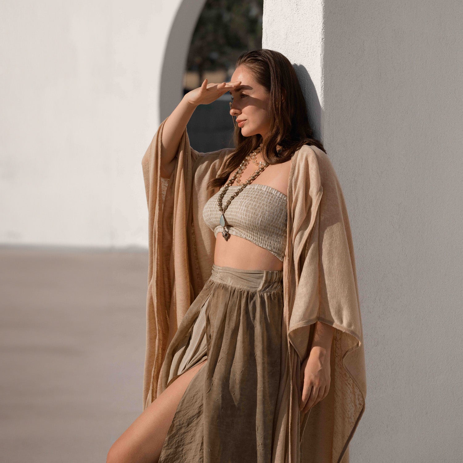 SAHMERAN Kimono in Salmon