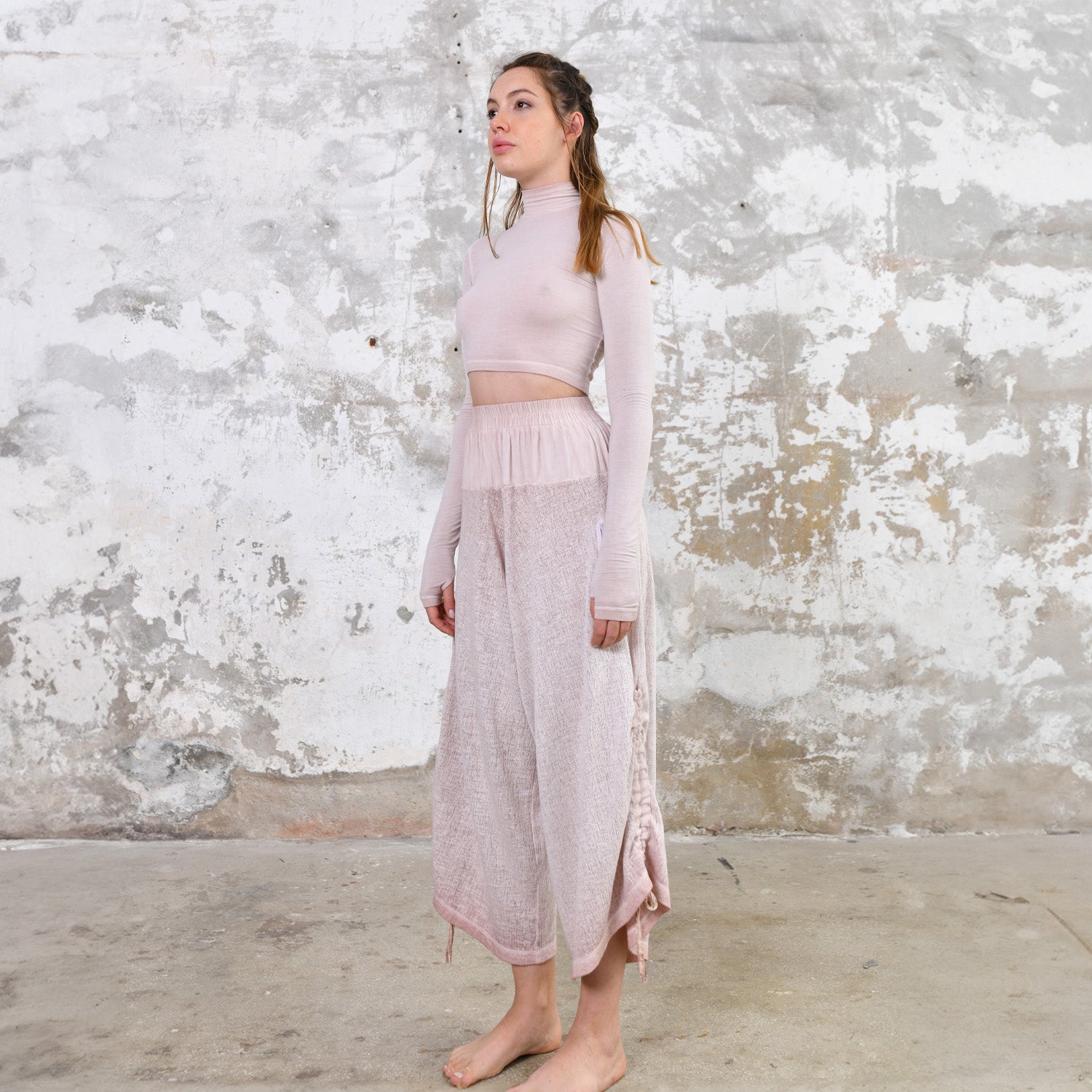 Pink Yoga Boho Pants, Handmade bohemian clothing for women Unique clothing designs with ethnic and tribal influences Sustainable and eco-friendly clothing options Artisanal clothing with intricate embroidery and embellishments Colorful and vibrant clothing for free-spirited women Boho-chic apparel with a relaxed and comfortable fit, burning man women