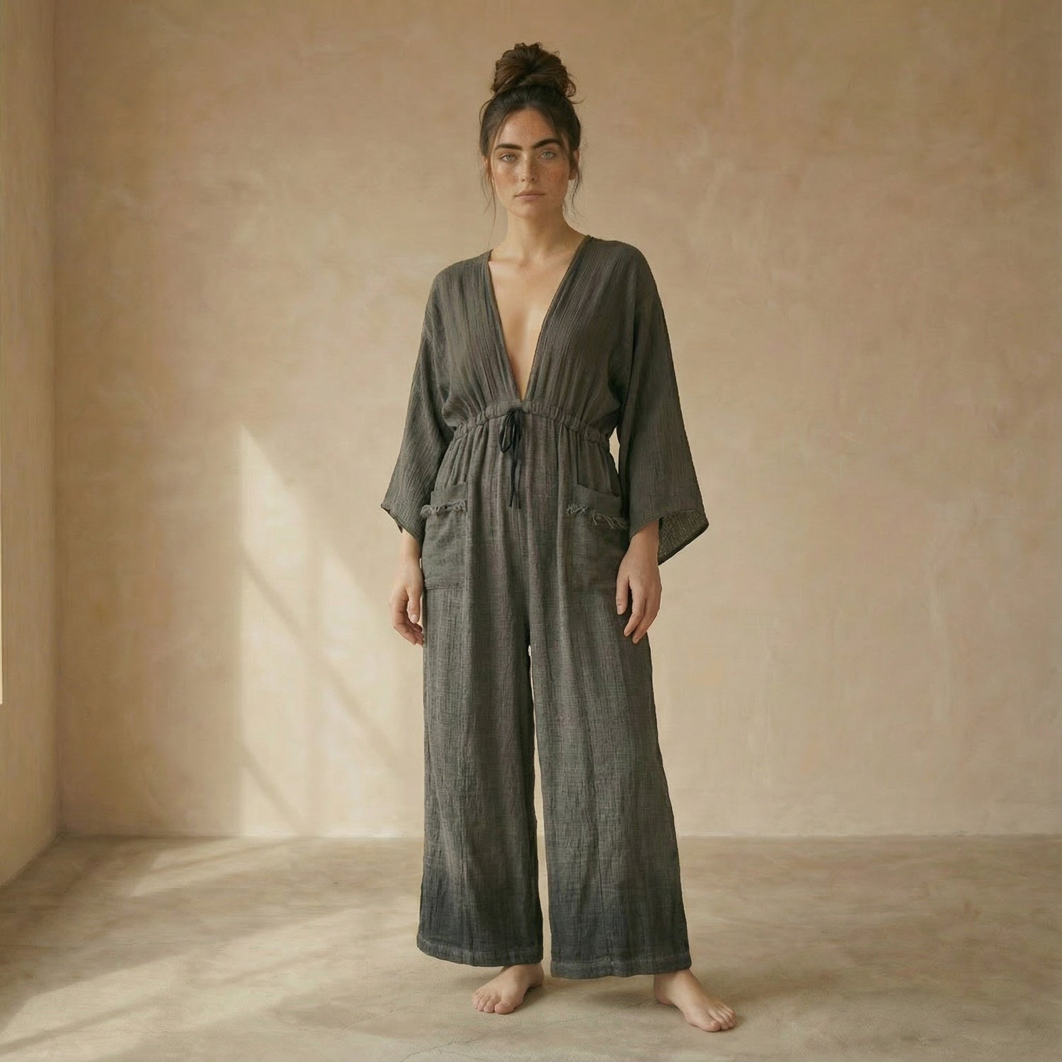 Altar Jumpsuit in Charcoal