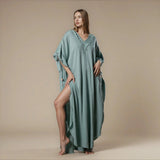PUSKUL Kaftan in Mint Blue