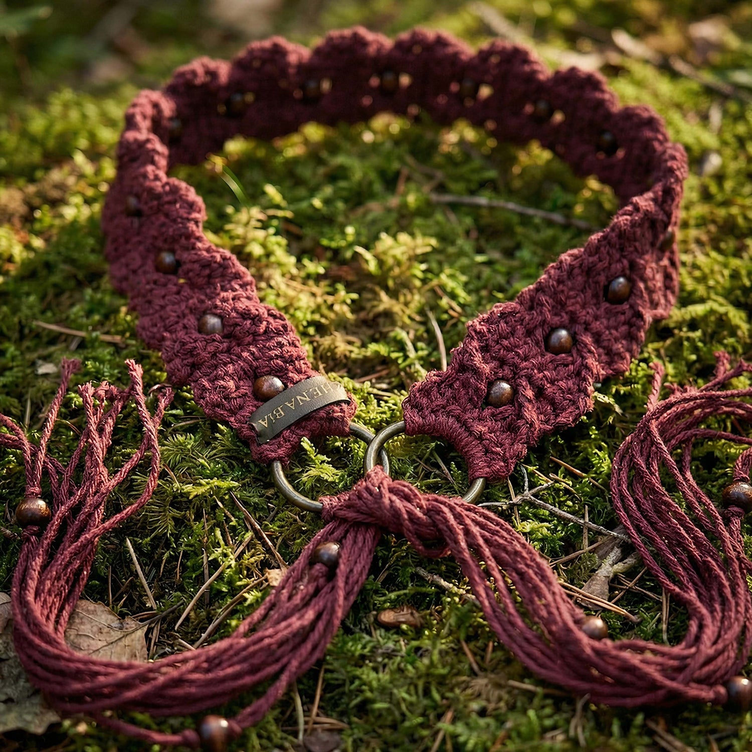 Aishe Belt in Cherry