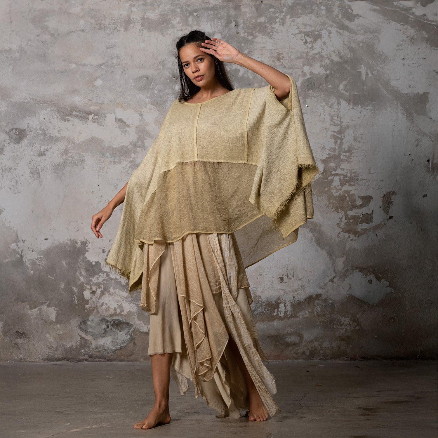 Leila Top in Vintage Lemon