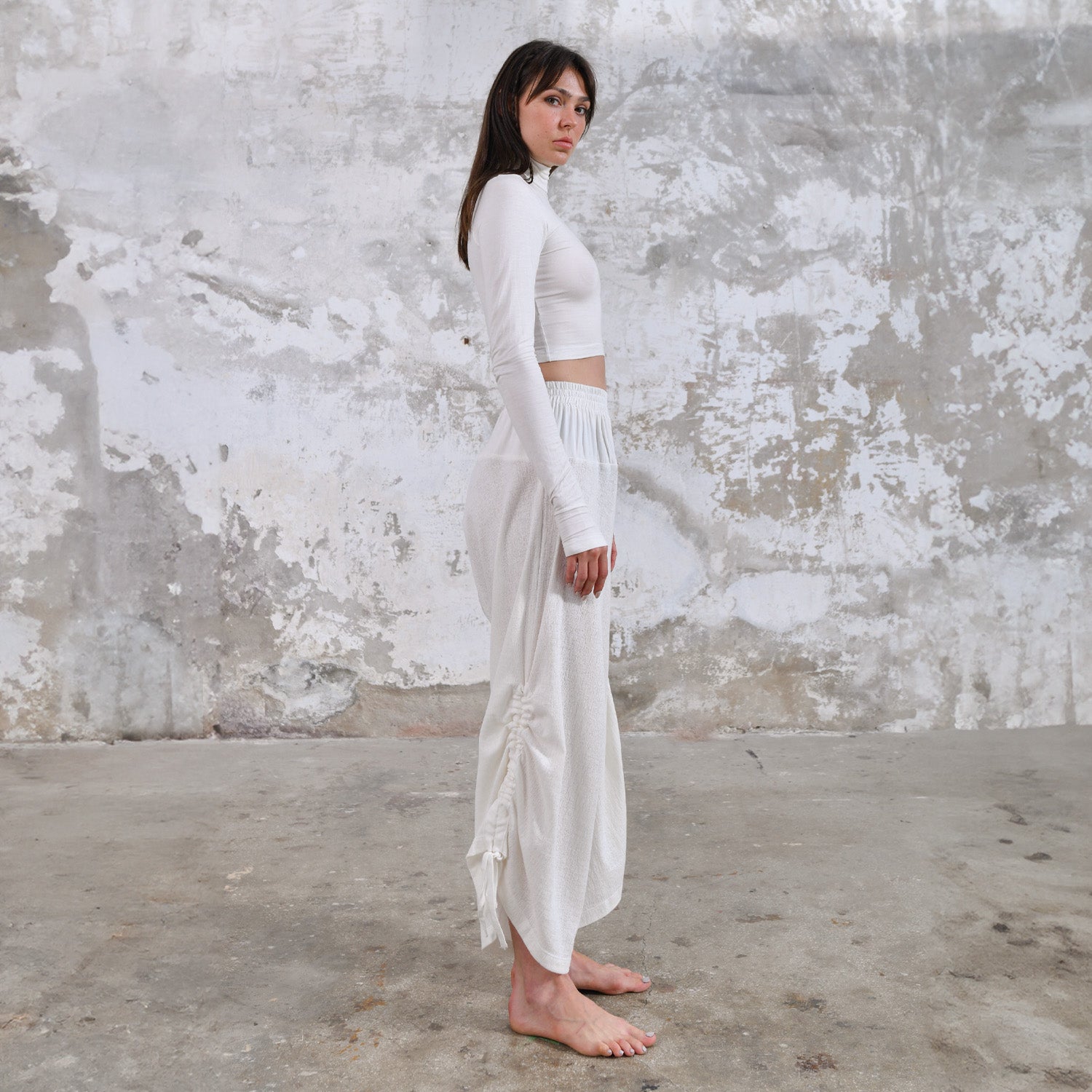 White Yoga Boho Pants, Handmade bohemian clothing for women Unique clothing designs with ethnic and tribal influences Sustainable and eco-friendly clothing options Artisanal clothing with intricate embroidery and embellishments Colorful and vibrant clothing for free-spirited women Boho-chic apparel with a relaxed and comfortable fit, burning man women