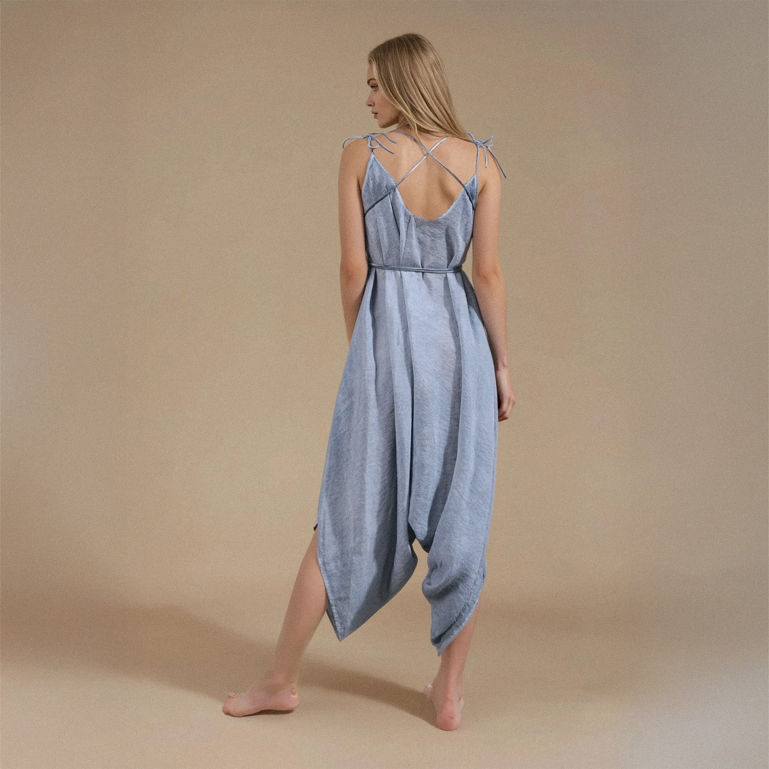 Baris Jumpsuit in Baby Blue