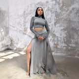 ZHE Skirt in Light Gray