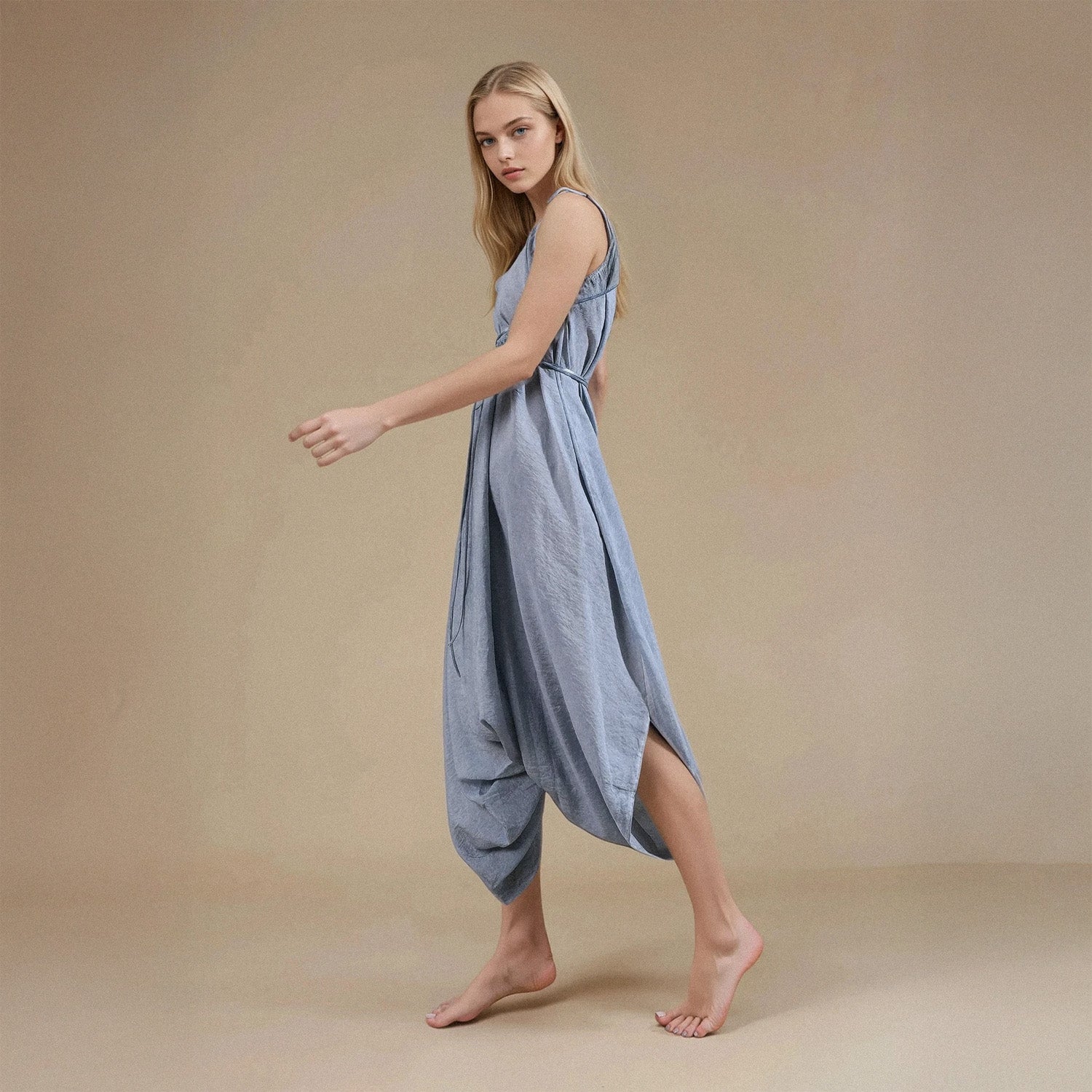 Baris Jumpsuit in Baby Blue