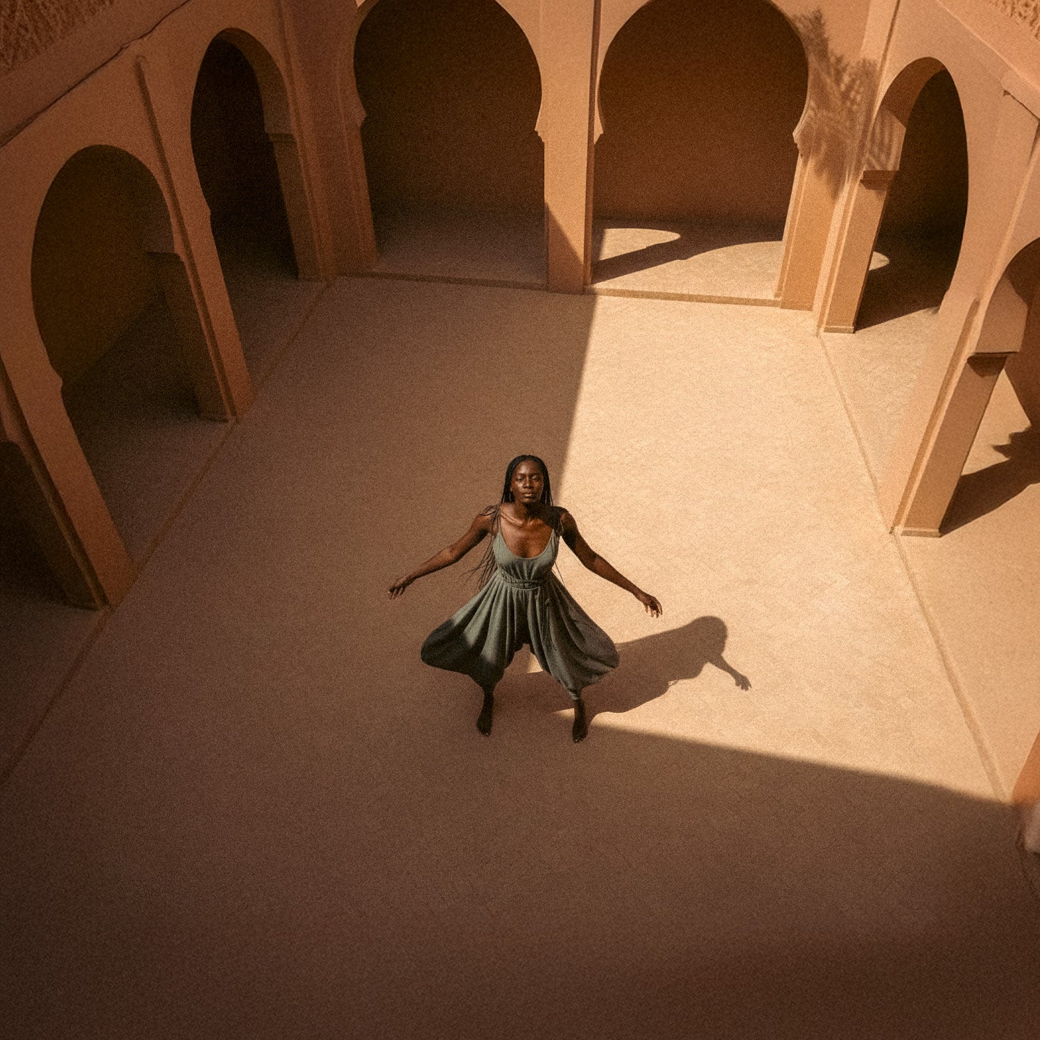 Baris Jumpsuit in Khaki Green