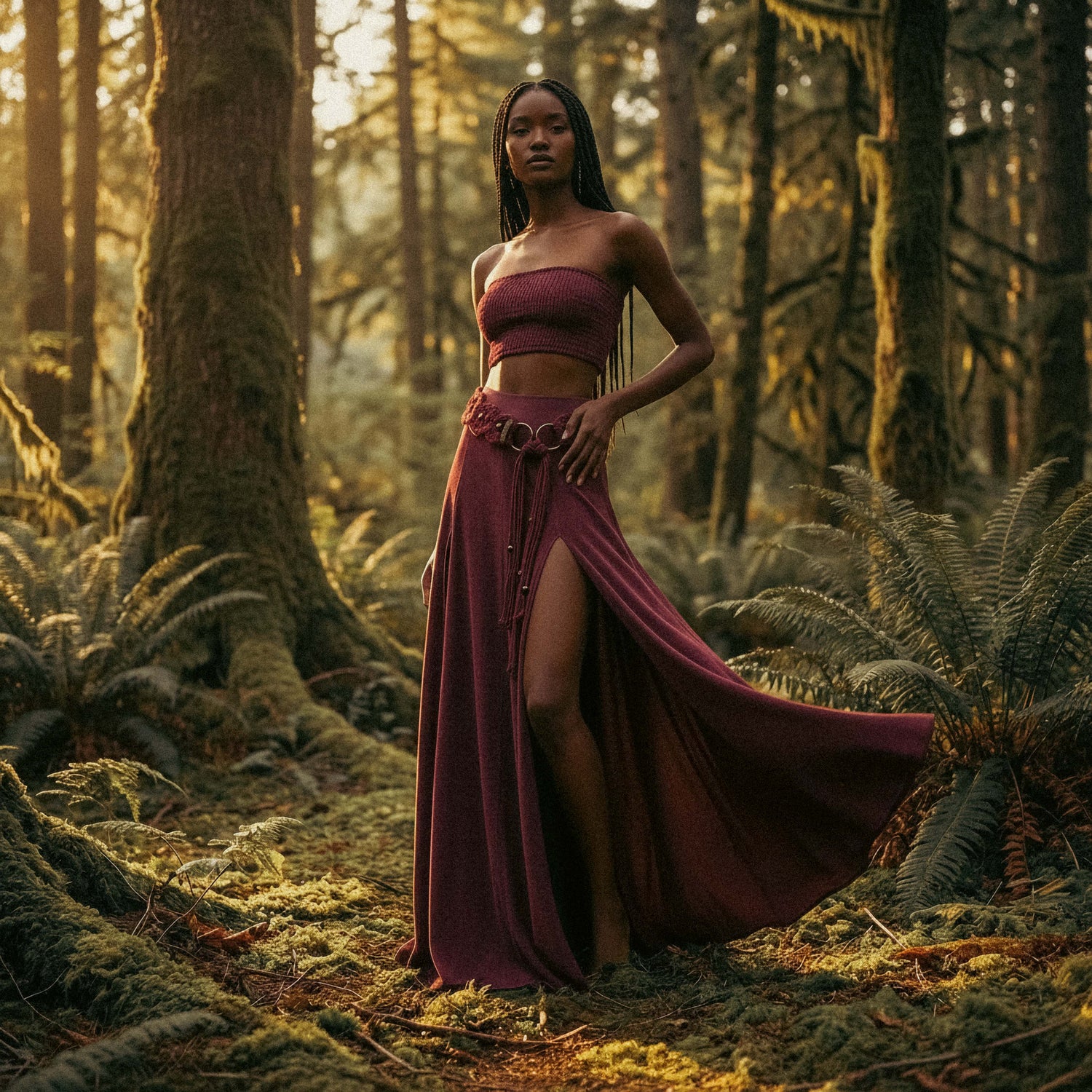 Aishe Belt in Cherry