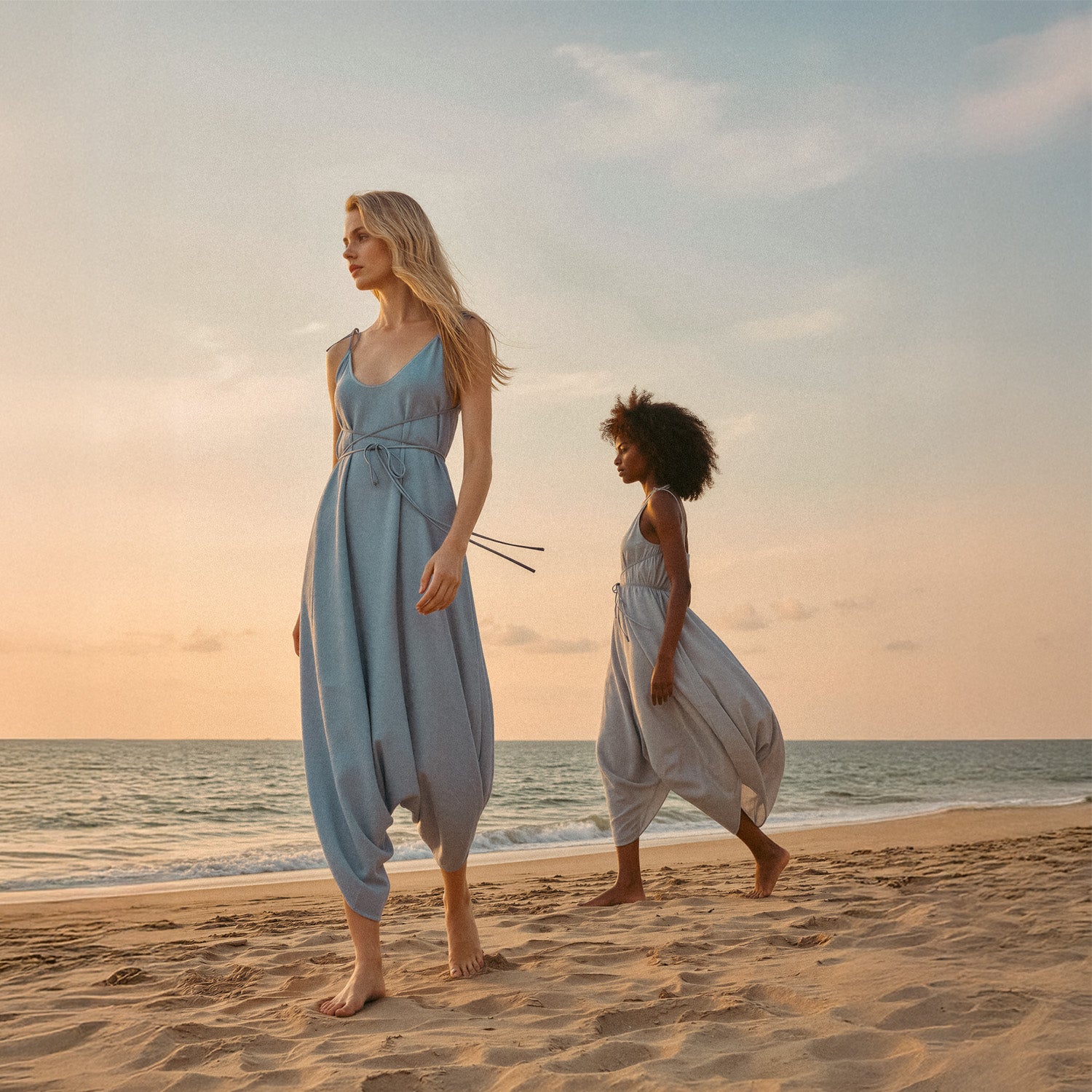 Baris Jumpsuit in Baby Blue