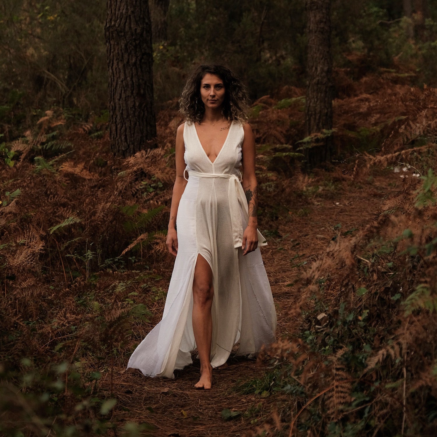 White Elegant Bohemian Dress • Goddess Dress • Bohemian Wedding