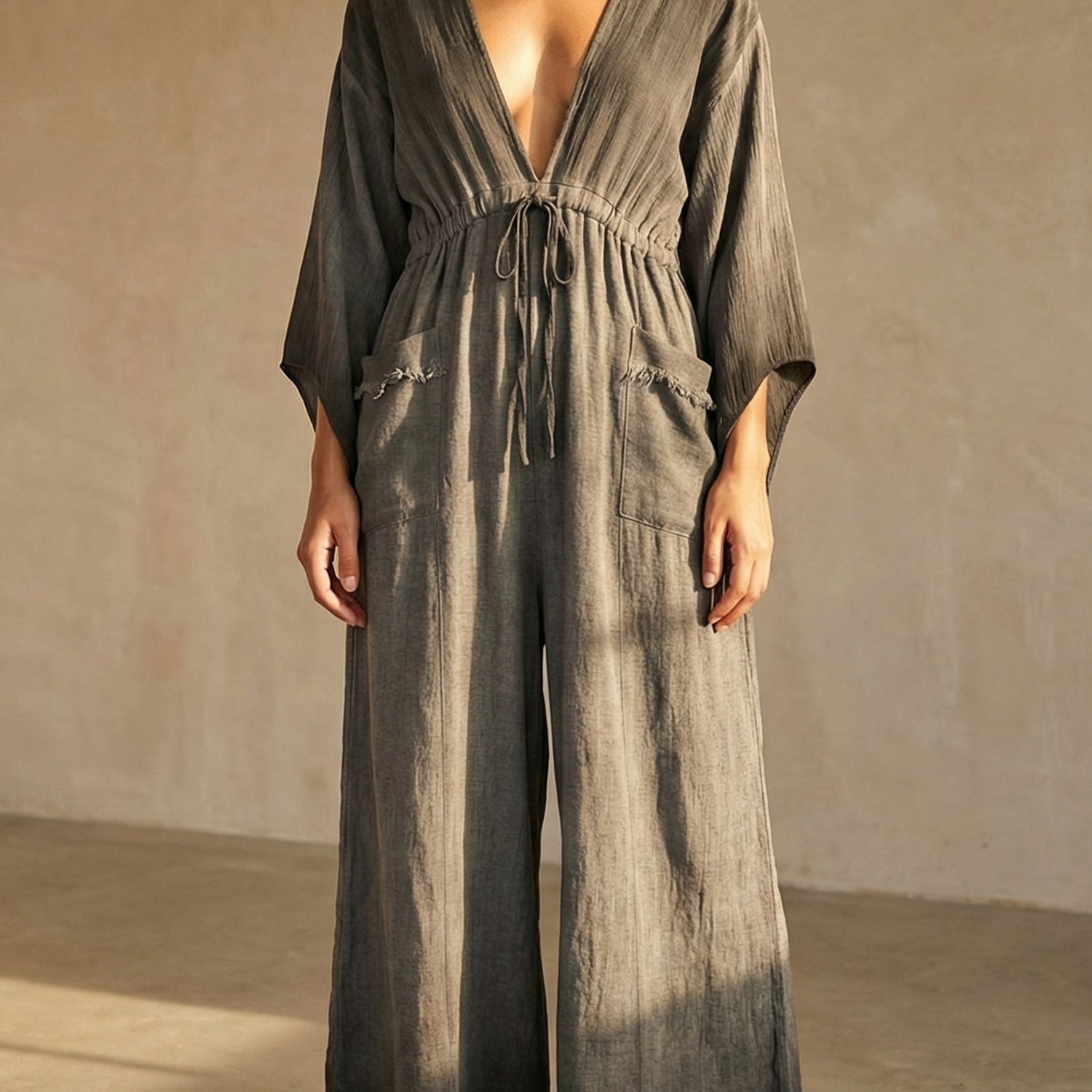 Altar Jumpsuit in Charcoal