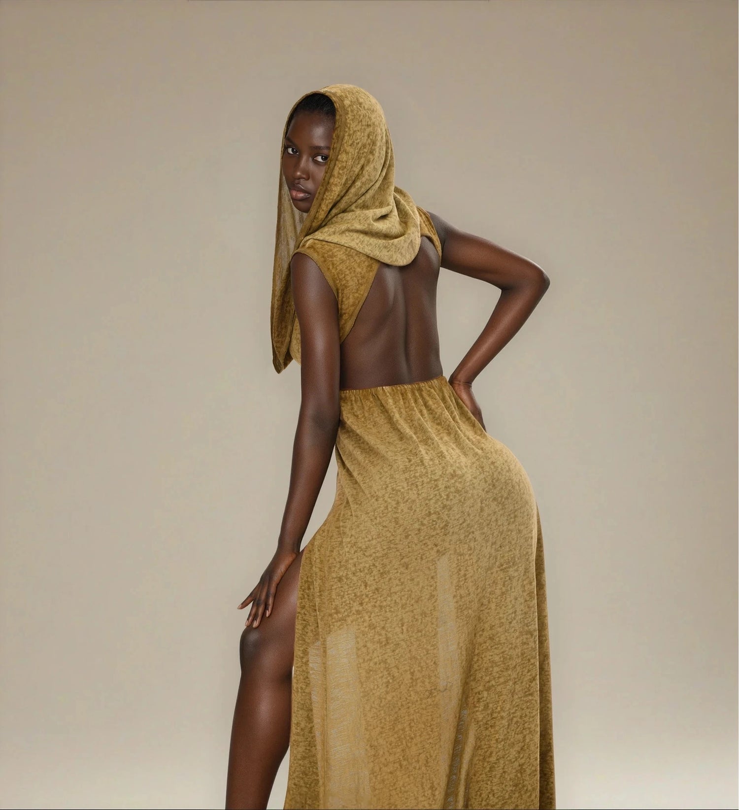 Hera Dress in Desert Sand