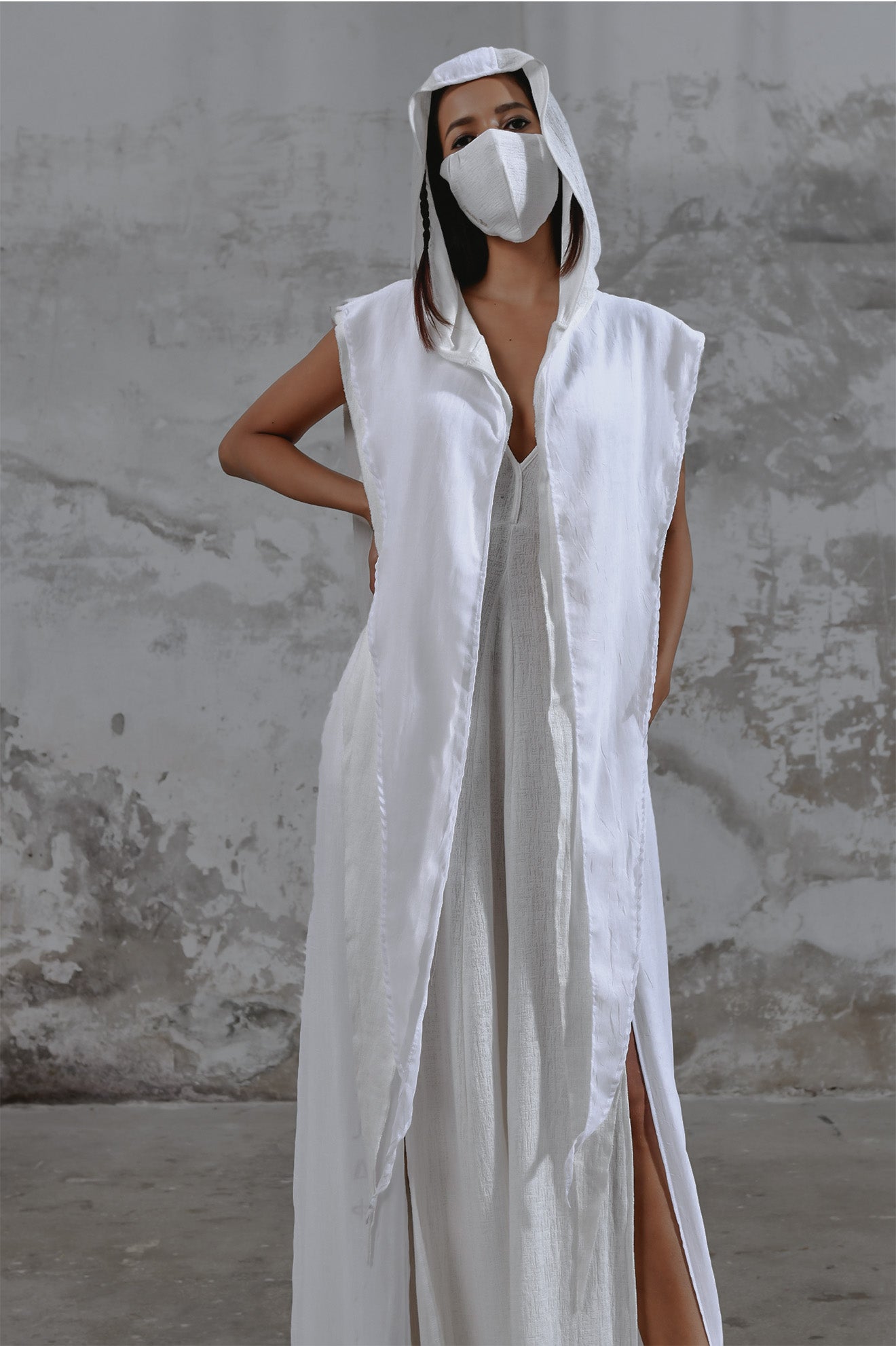 White Bohemian hooded shawl, unisex Jedi-inspired hooded shawl with mystical embroidery, spiritual hooded shawl for Star Wars cosplay and everyday wear, handcrafted shawl with boho-chic details and protective hood, breathable and comfortable shawl hood for outdoor adventures, unique and meaningful embroidered shawl for spiritual seekers, vibrant shawl hood, Jedi-inspired shawl for cosmic warriors, celestial-inspired shawl hood with intricate star embroidery, burning man outfit