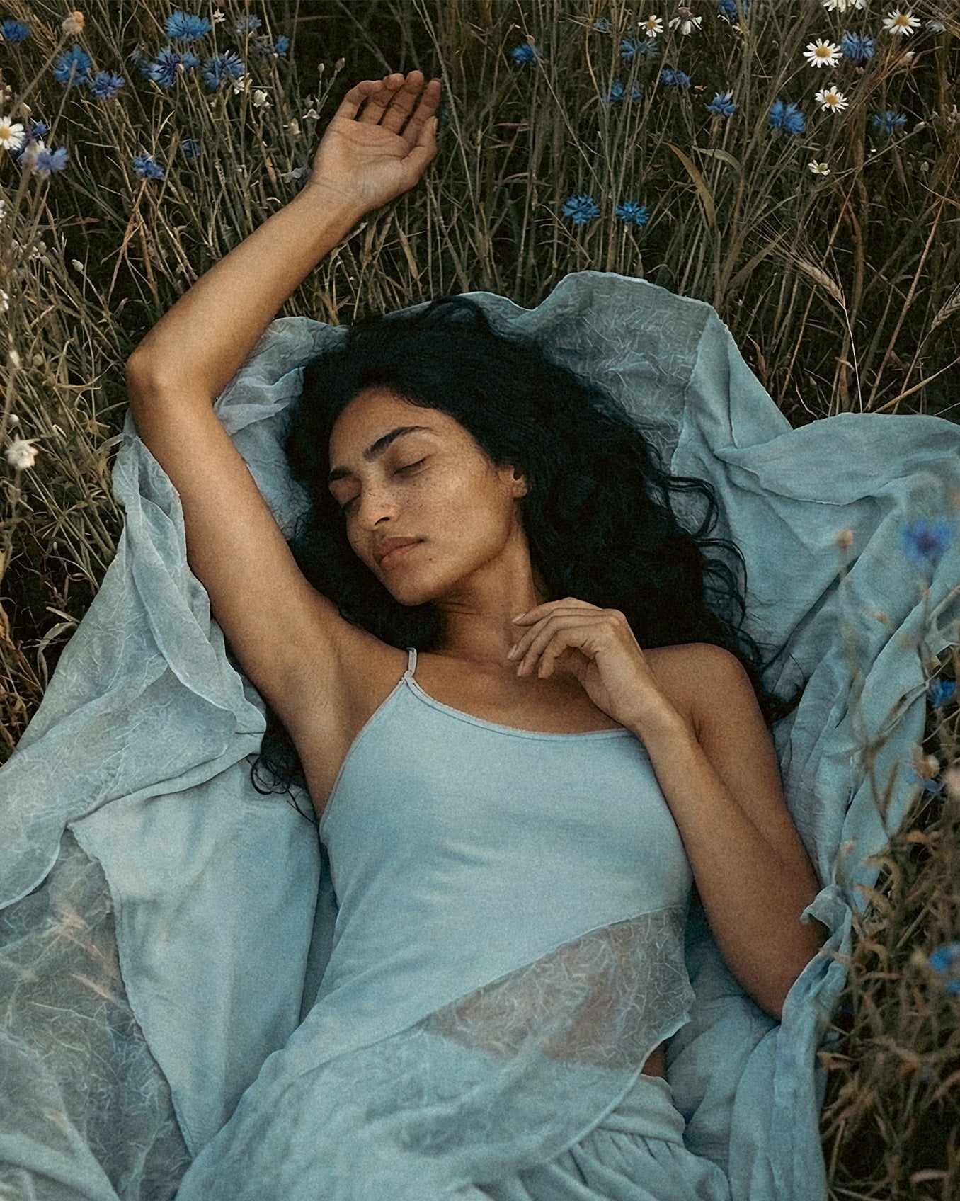 Aria Blouse in Baby Blue