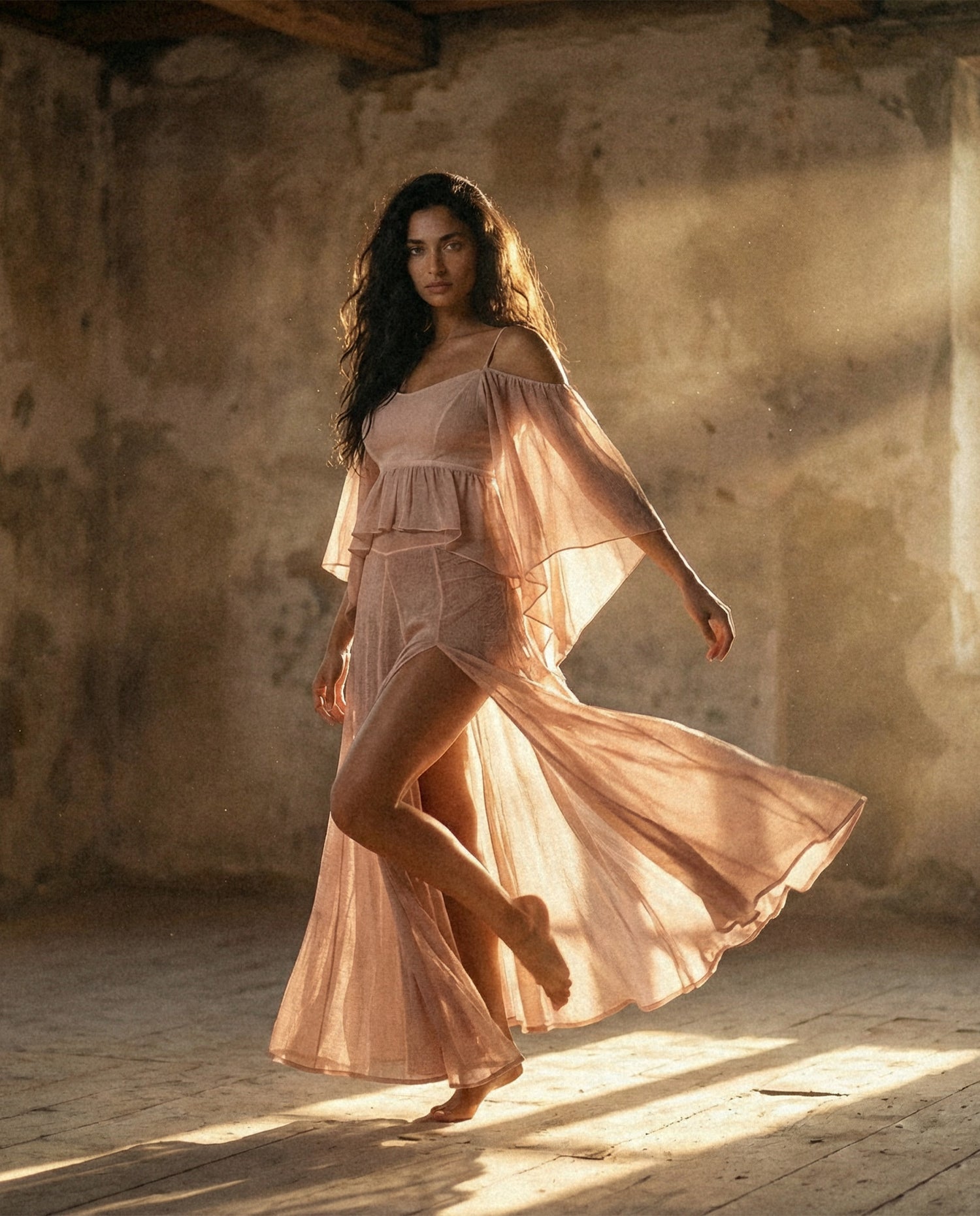 ZHE Skirt in Powder Pink