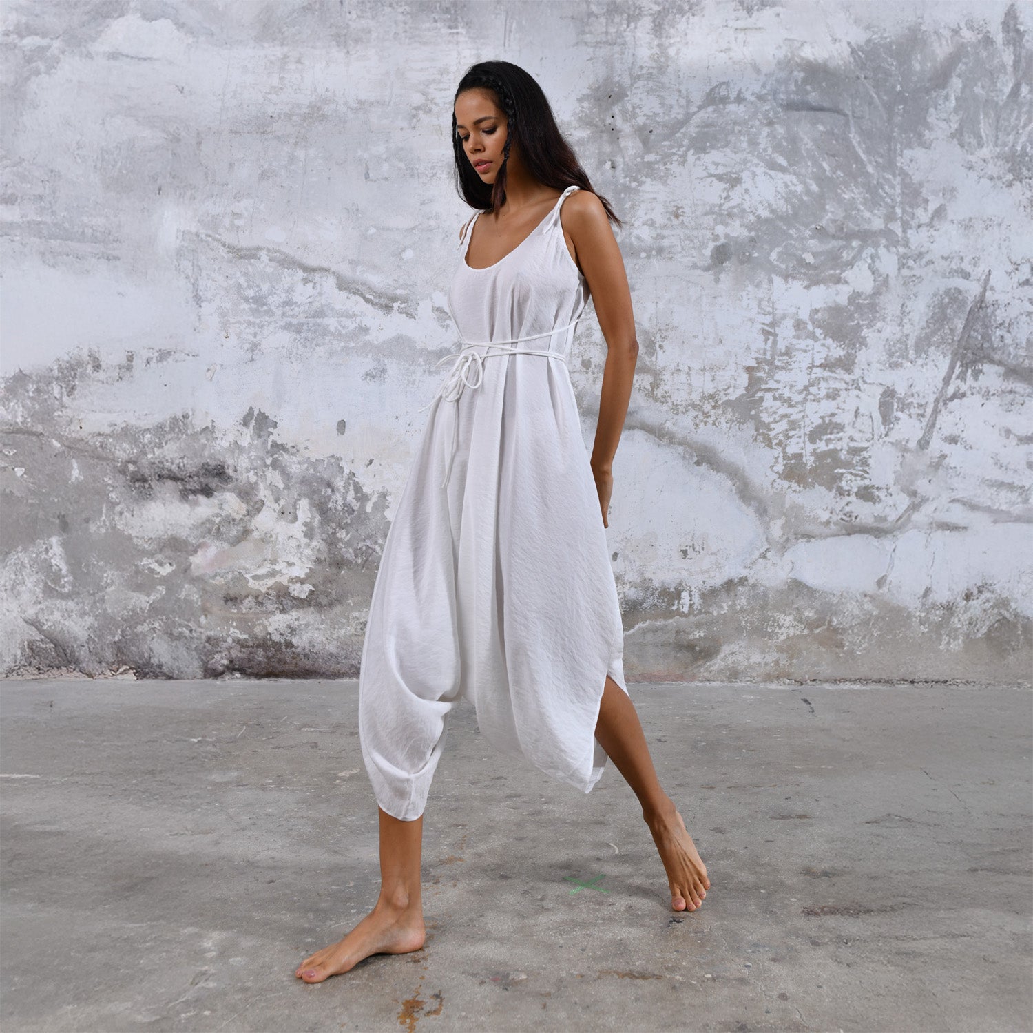 Baris Jumpsuit in White