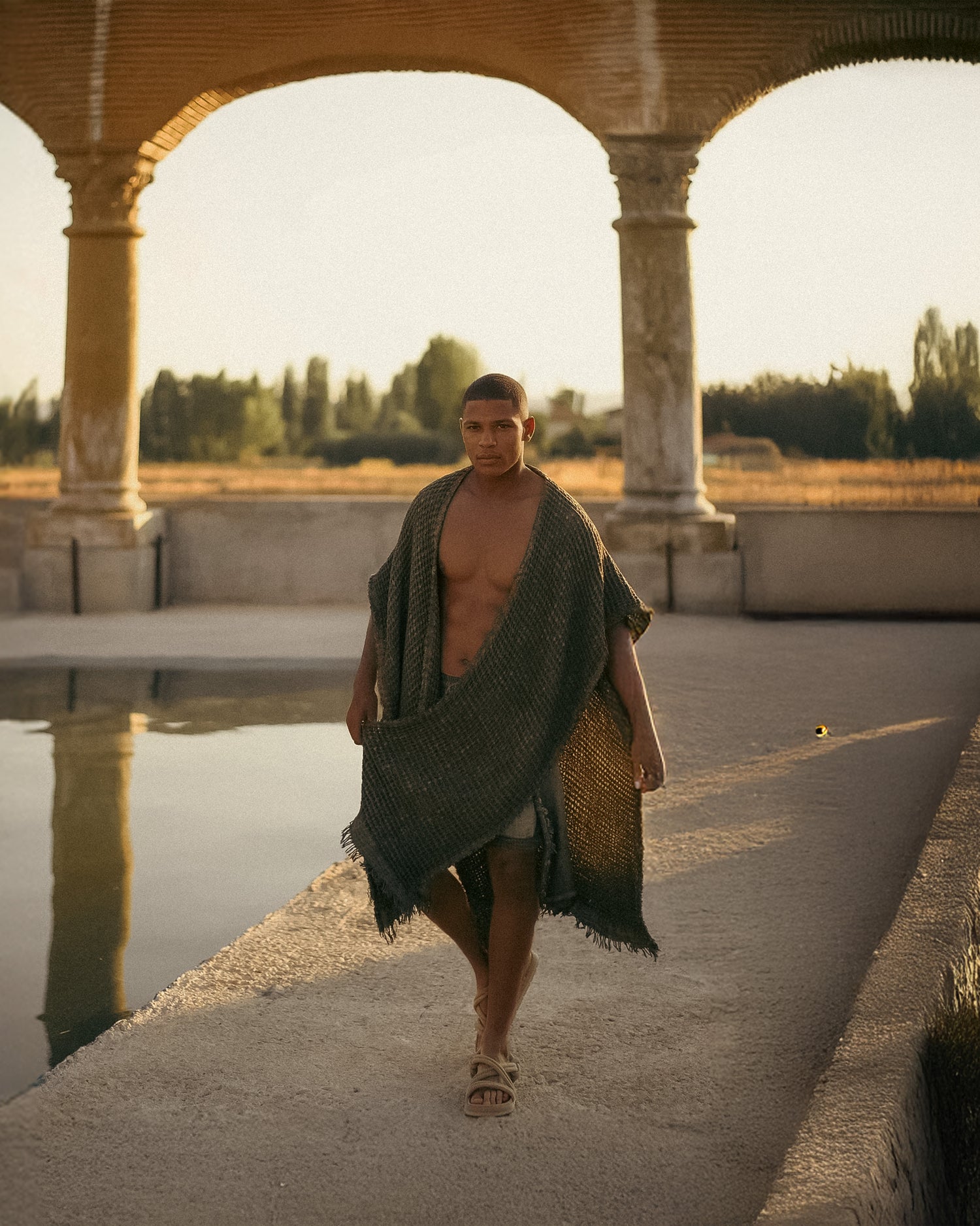 TRIBE Shorts in Khaki Green