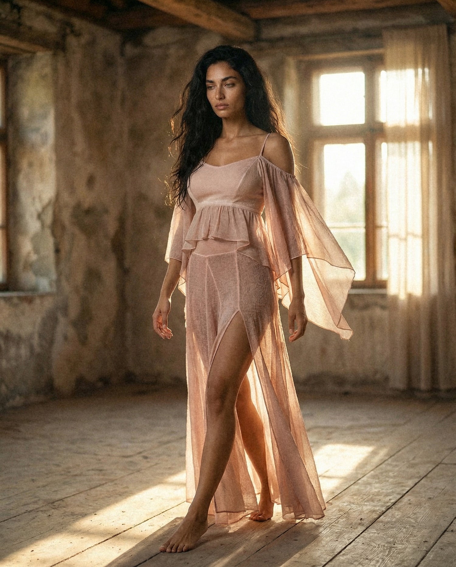 VENUS Blouse in Powder Pink