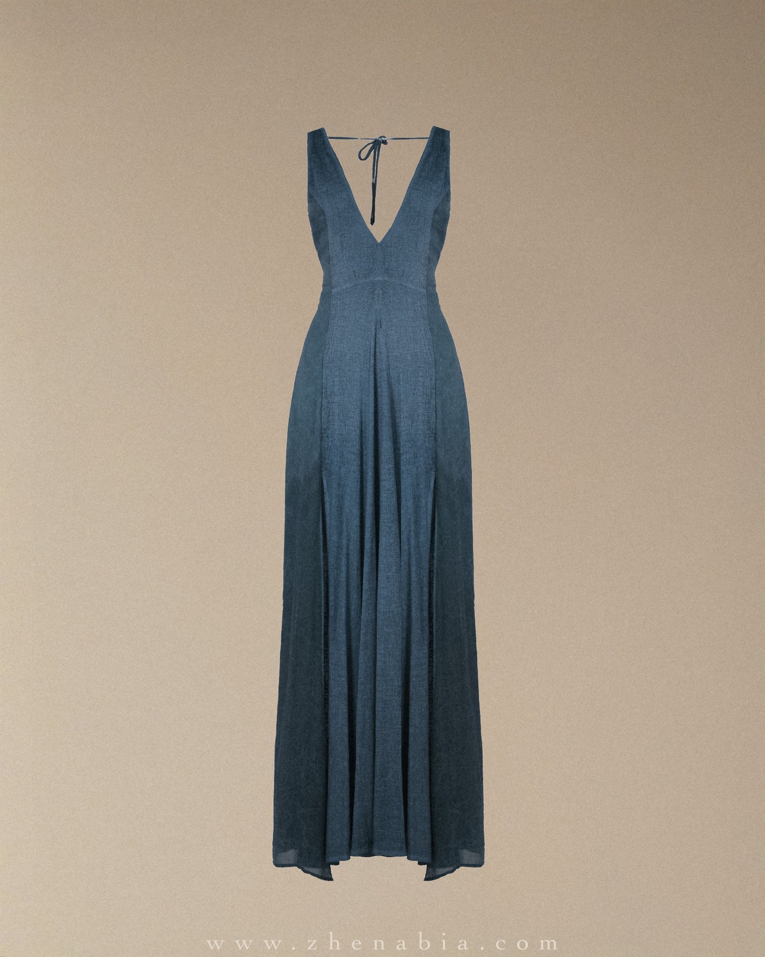ZHE Dress in Dusty Blue