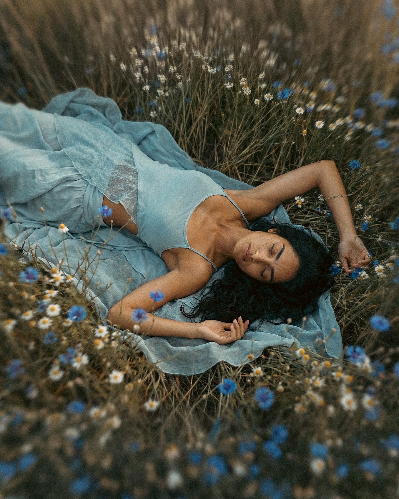 Aria Blouse in Baby Blue