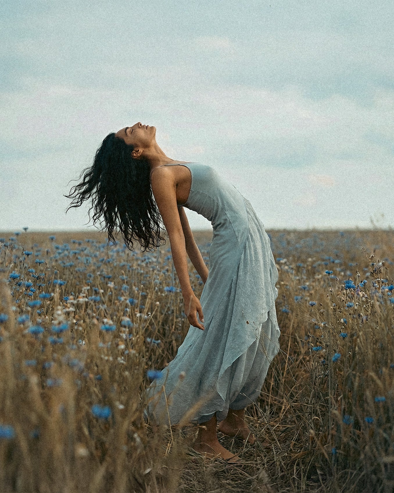 Aria Blouse in Baby Blue
