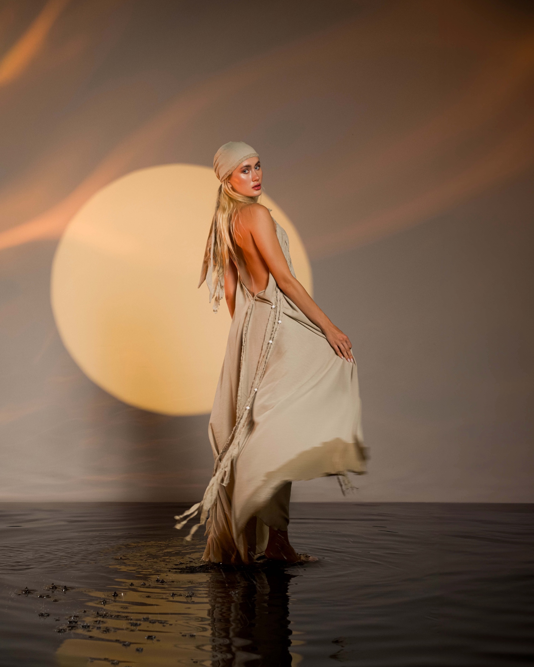 Ksmet Dress in Beige No Ksmet Dress in Beige No