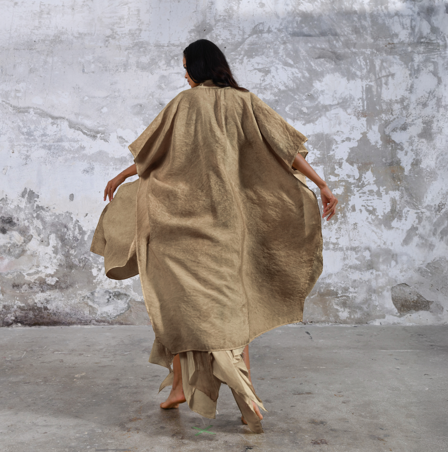 SHAWL Kimono in Desert Sand