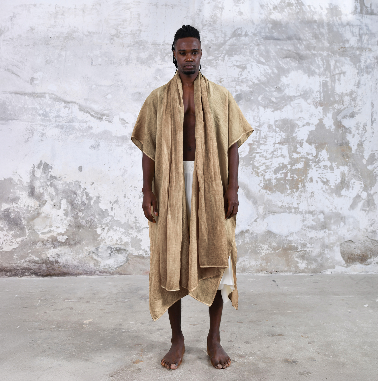 SHAWL Kimono in Desert Sand