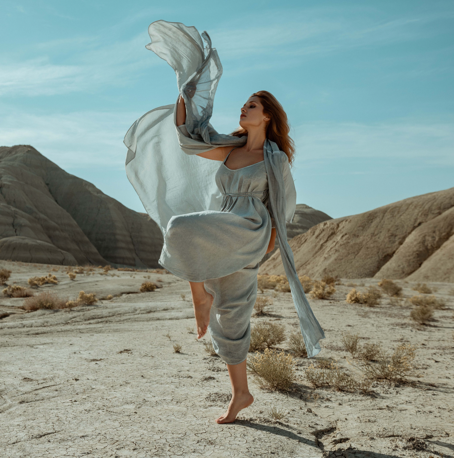 SHAWL Kimono in Baby Blue