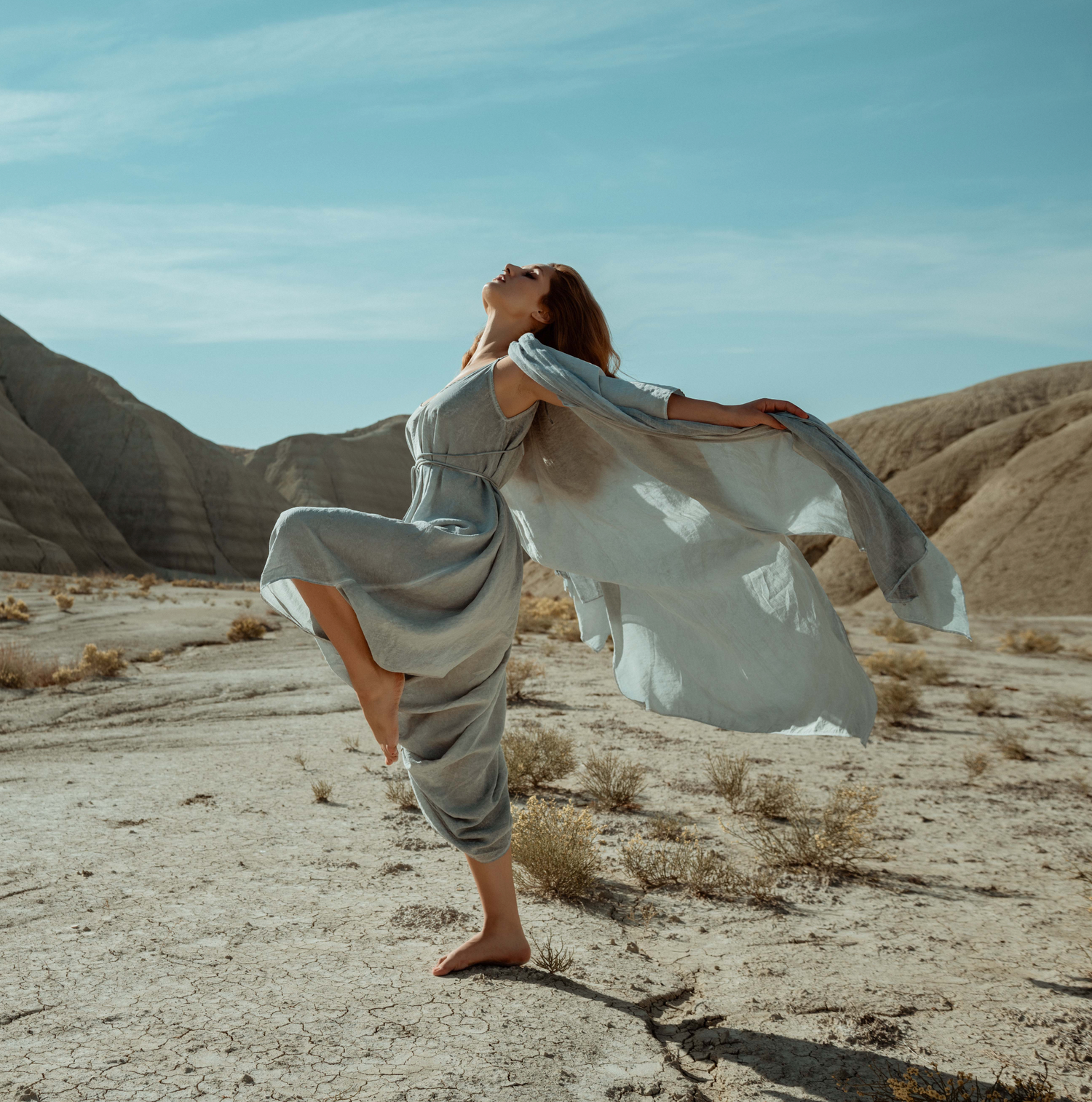 SHAWL Kimono in Baby Blue