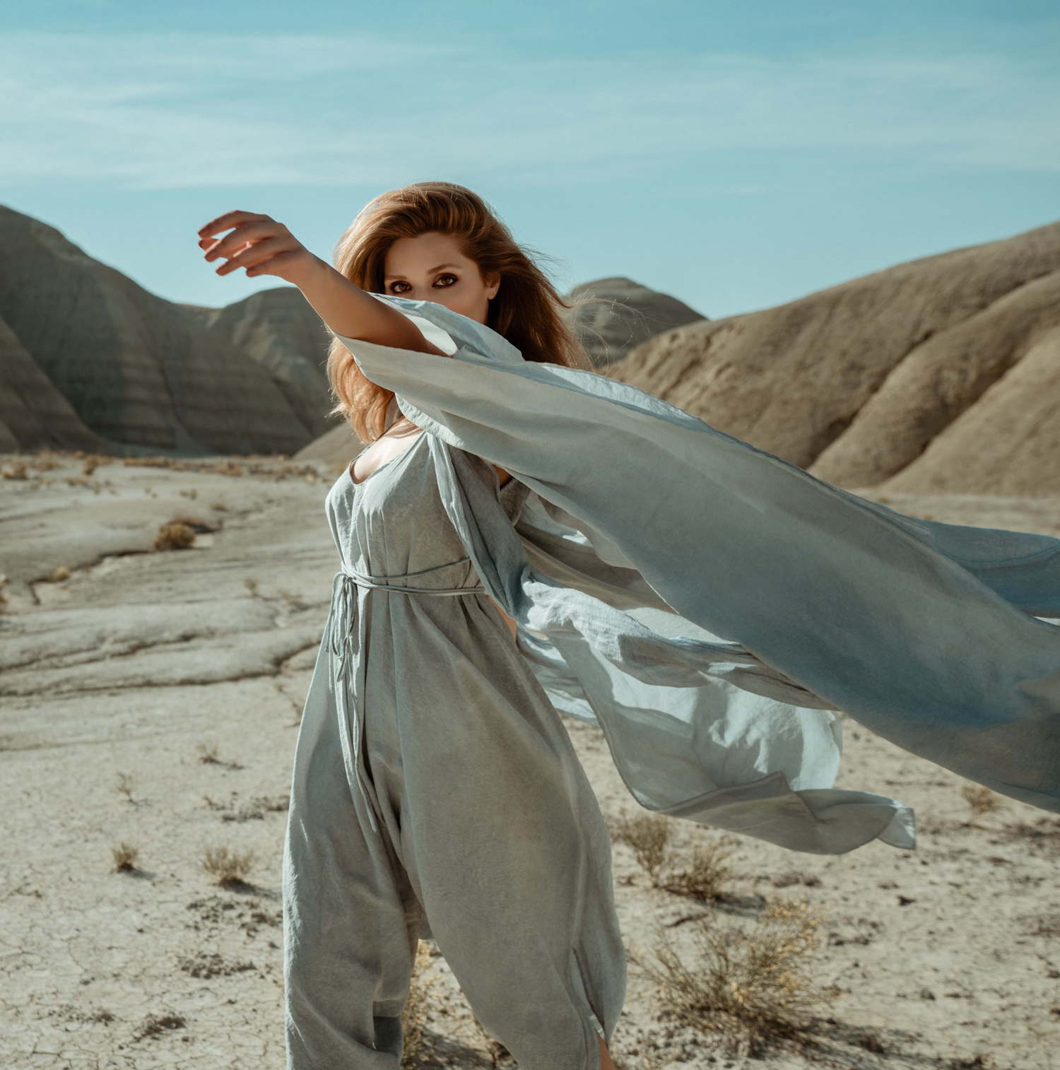 SHAWL Kimono in Baby Blue