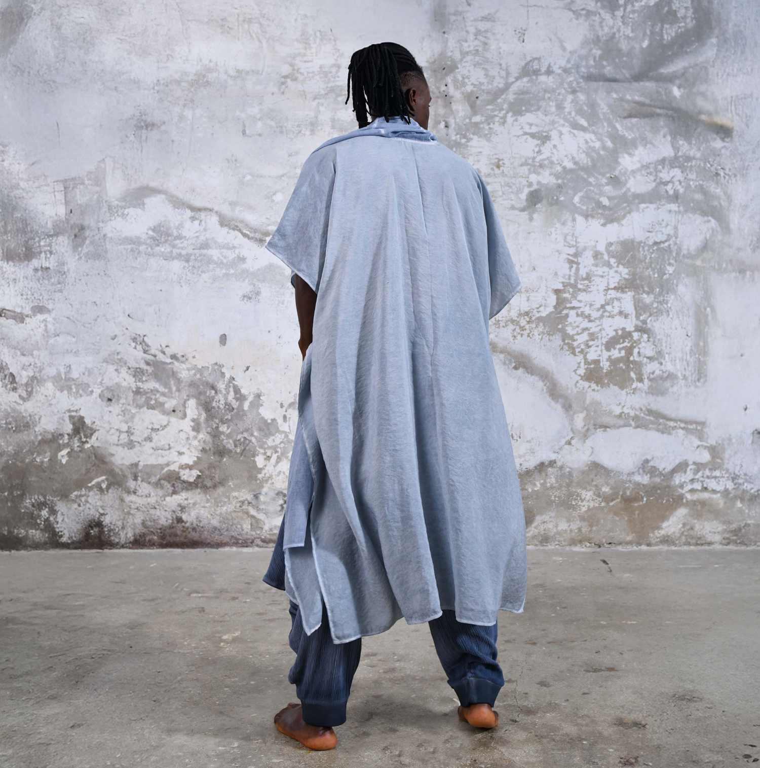 SHAWL Kimono in Baby Blue