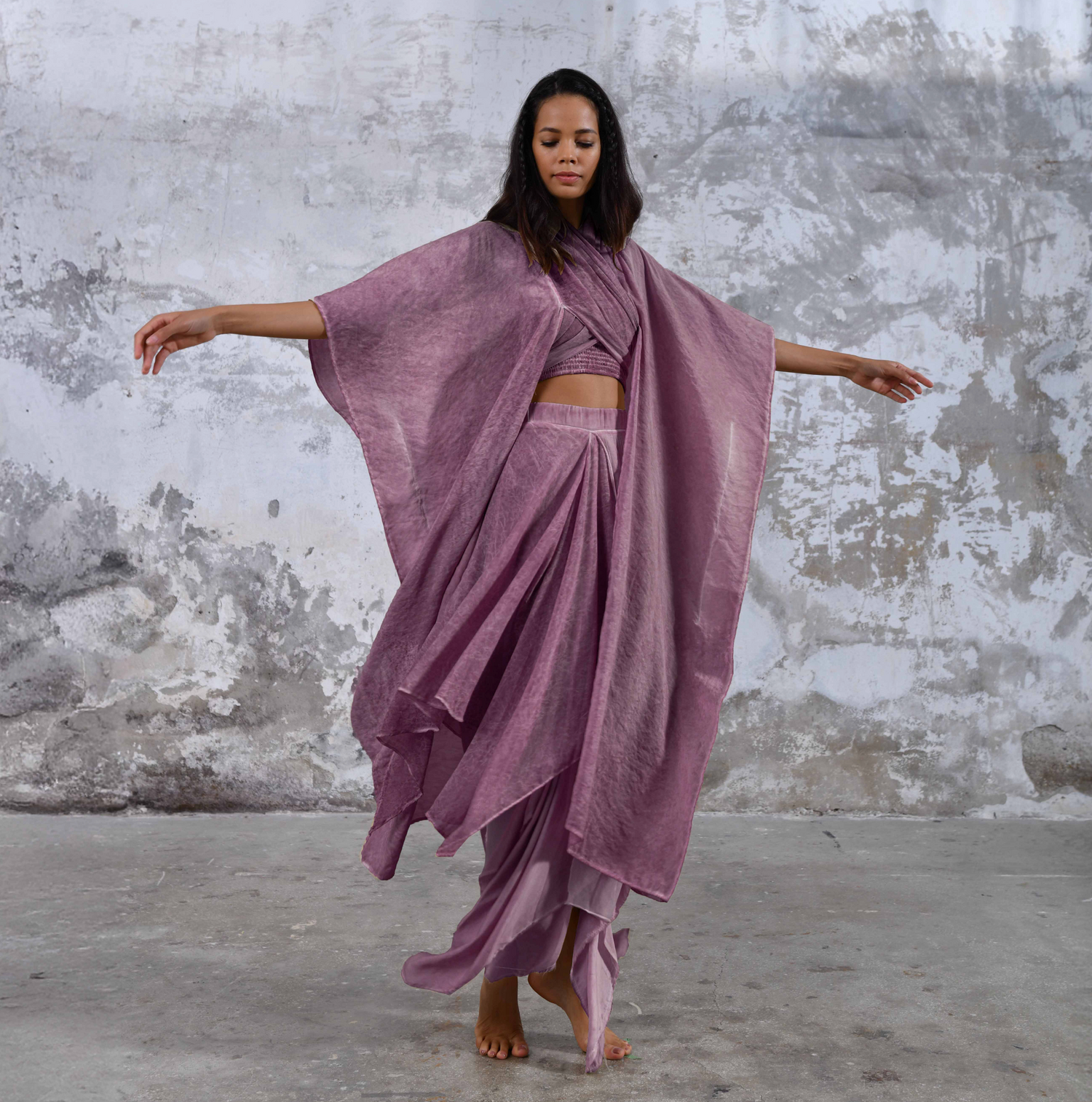 SHAWL Kimono in Cherry