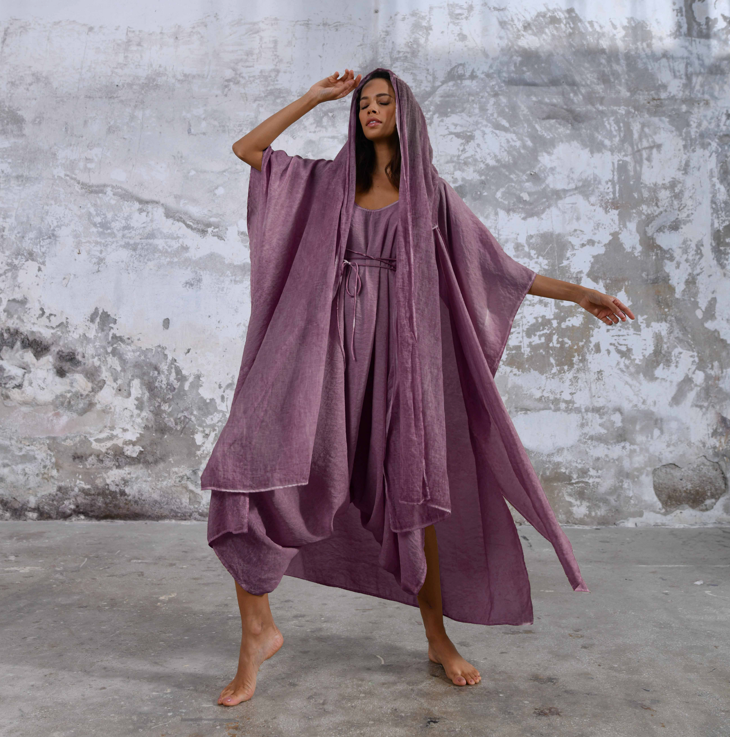 SHAWL Kimono in Cherry