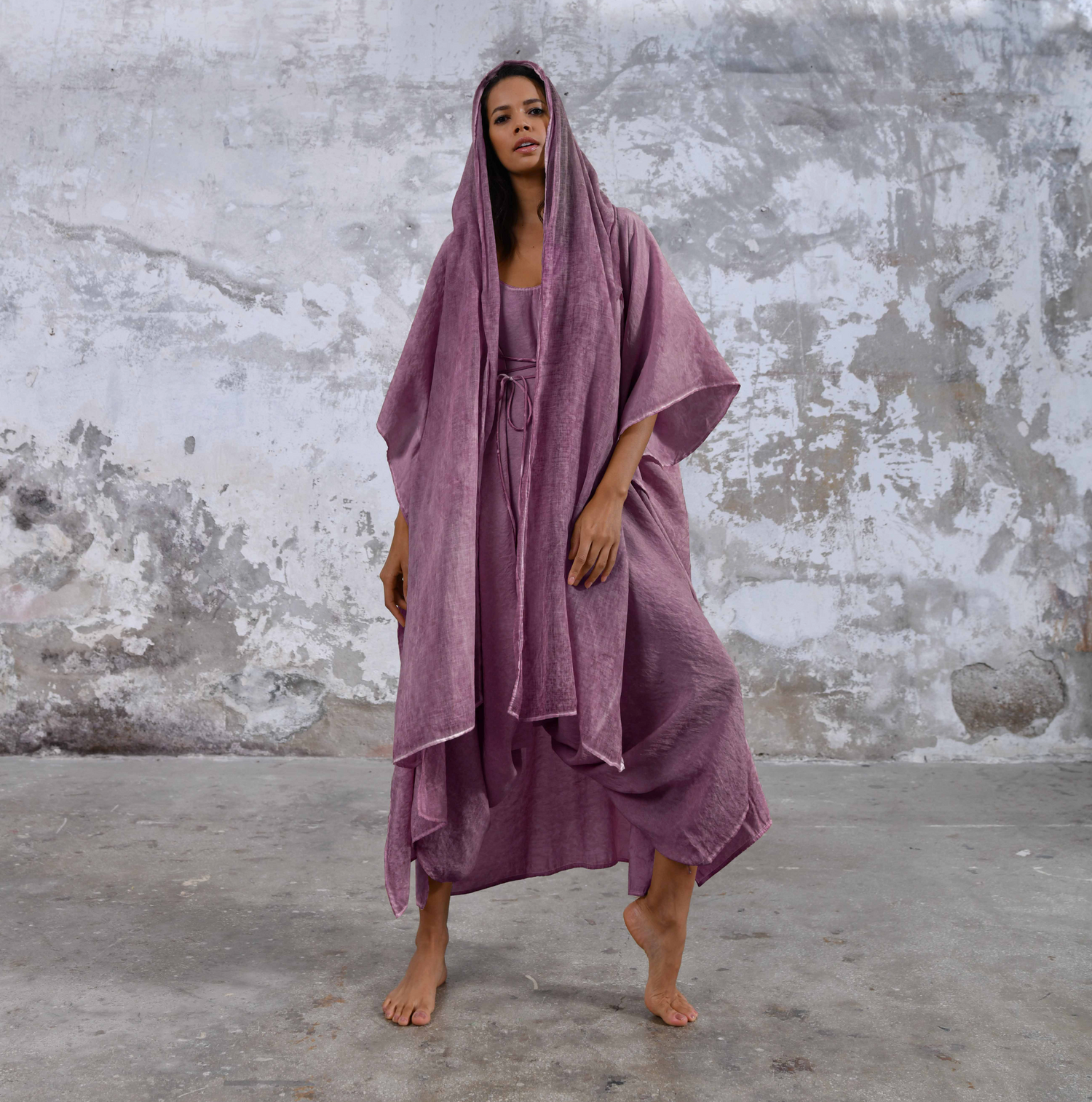 SHAWL Kimono in Cherry