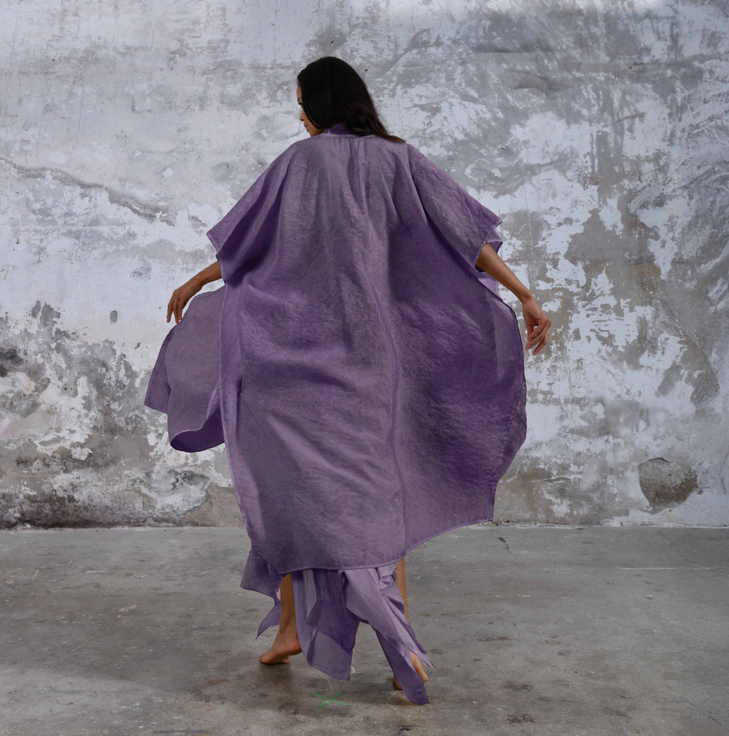 SHAWL Kimono in Mystic Purple