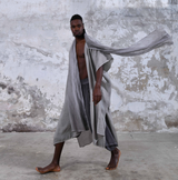 SHAWL Kimono in Light Gray