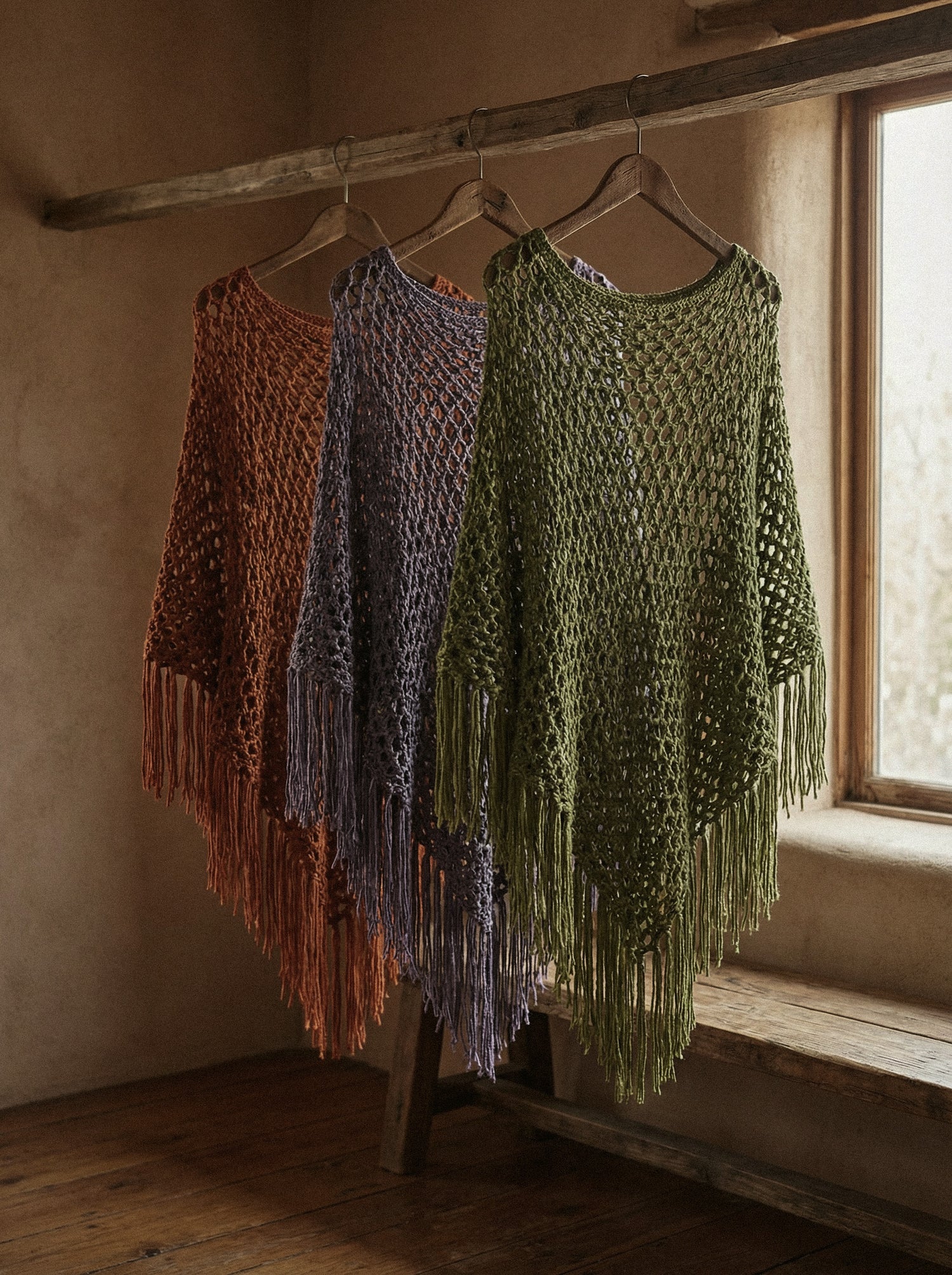 Unicorn Poncho in Forest Green