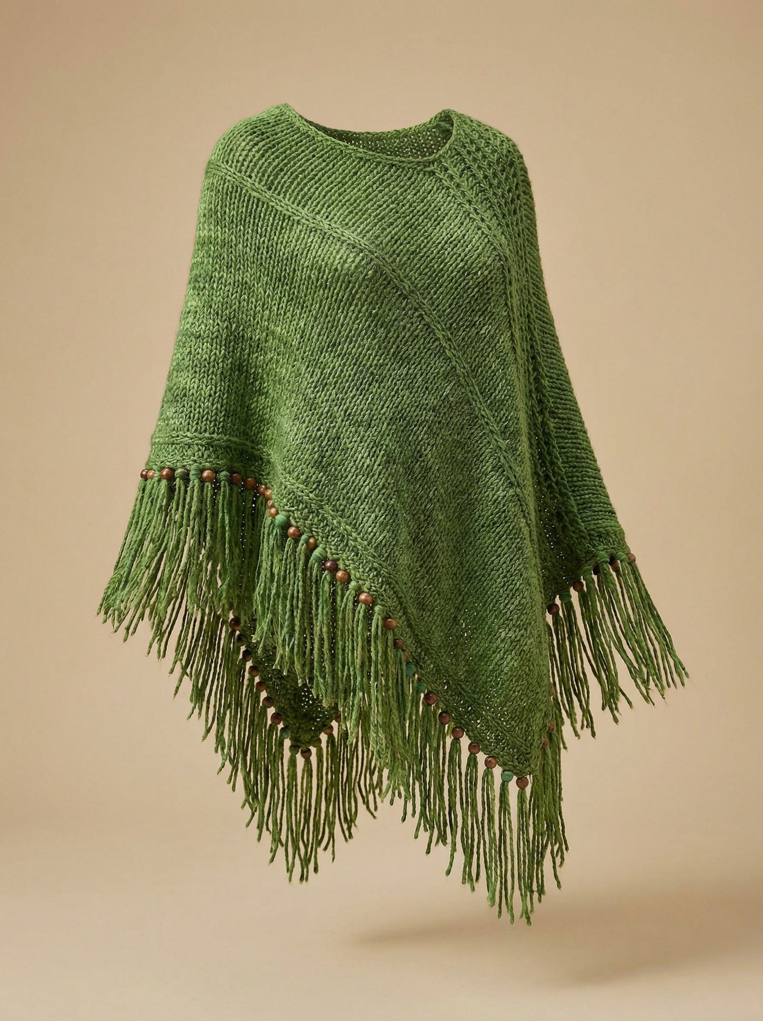 Root Poncho in Forest Green