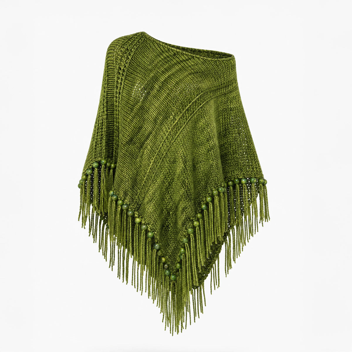 Root Poncho in Forest Green