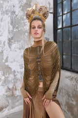 Ancient gold beaded body jewelry, Unique body chain for special occasions, Elegant boho body chain,, Statement body jewelry for dance floors, Handcrafted bohemian body chain for women, boho women, spiritual accessories, African beads, body Jewelery, sacred Jewelery, spiritual awakening