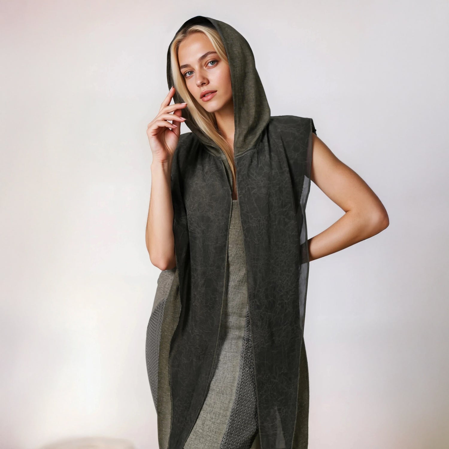 Armus Hood in Khaki Green