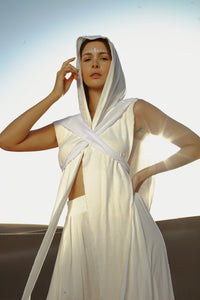 White Bohemian hooded shawl, unisex Jedi-inspired hooded shawl with mystical embroidery, spiritual hooded shawl for Star Wars cosplay and everyday wear, handcrafted shawl with boho-chic details and protective hood, breathable and comfortable shawl hood for outdoor adventures, unique and meaningful embroidered shawl for spiritual seekers, vibrant shawl hood, Jedi-inspired shawl for cosmic warriors, celestial-inspired shawl hood with intricate star embroidery,  burning man outfit