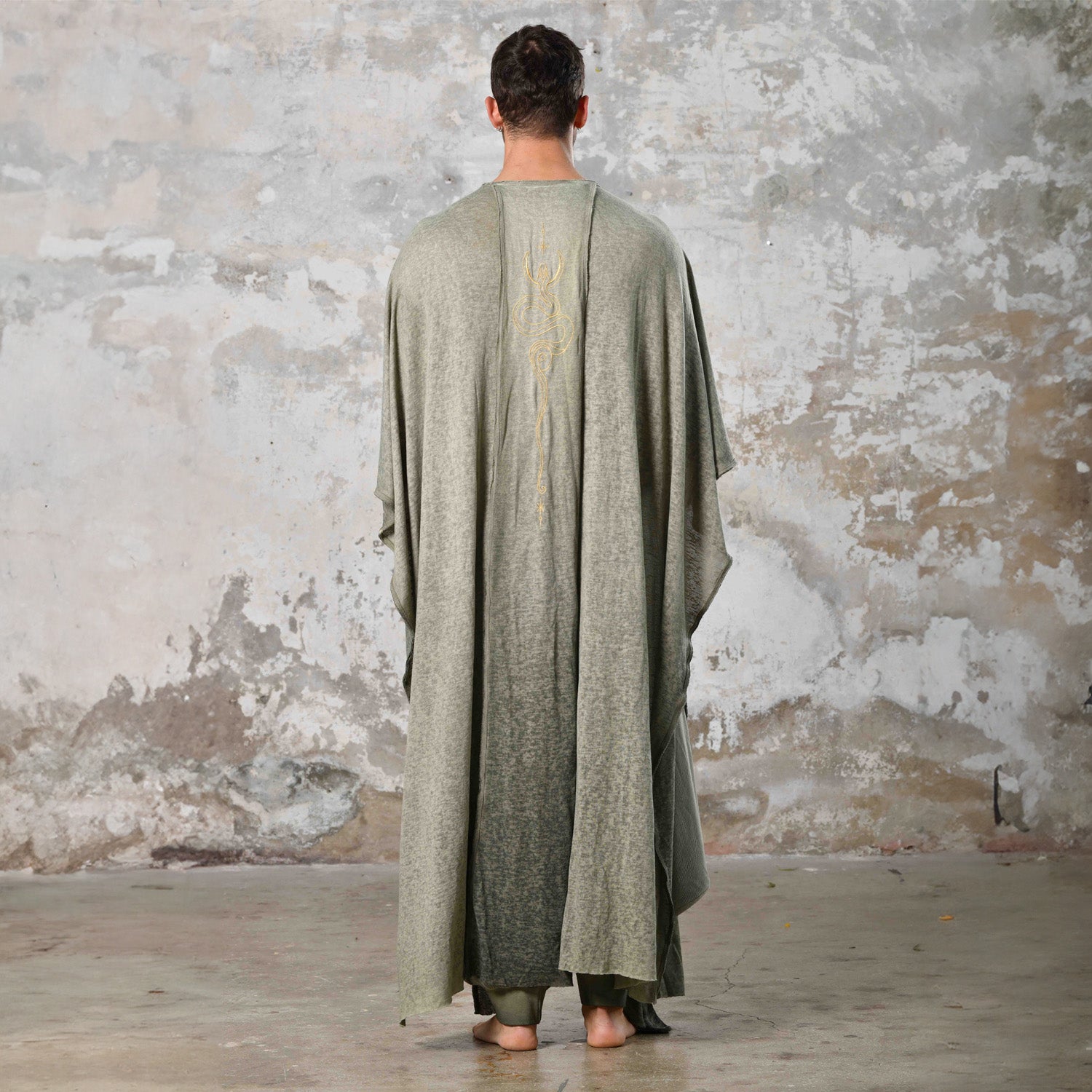 Sahmeran Kimono in Khaki Green