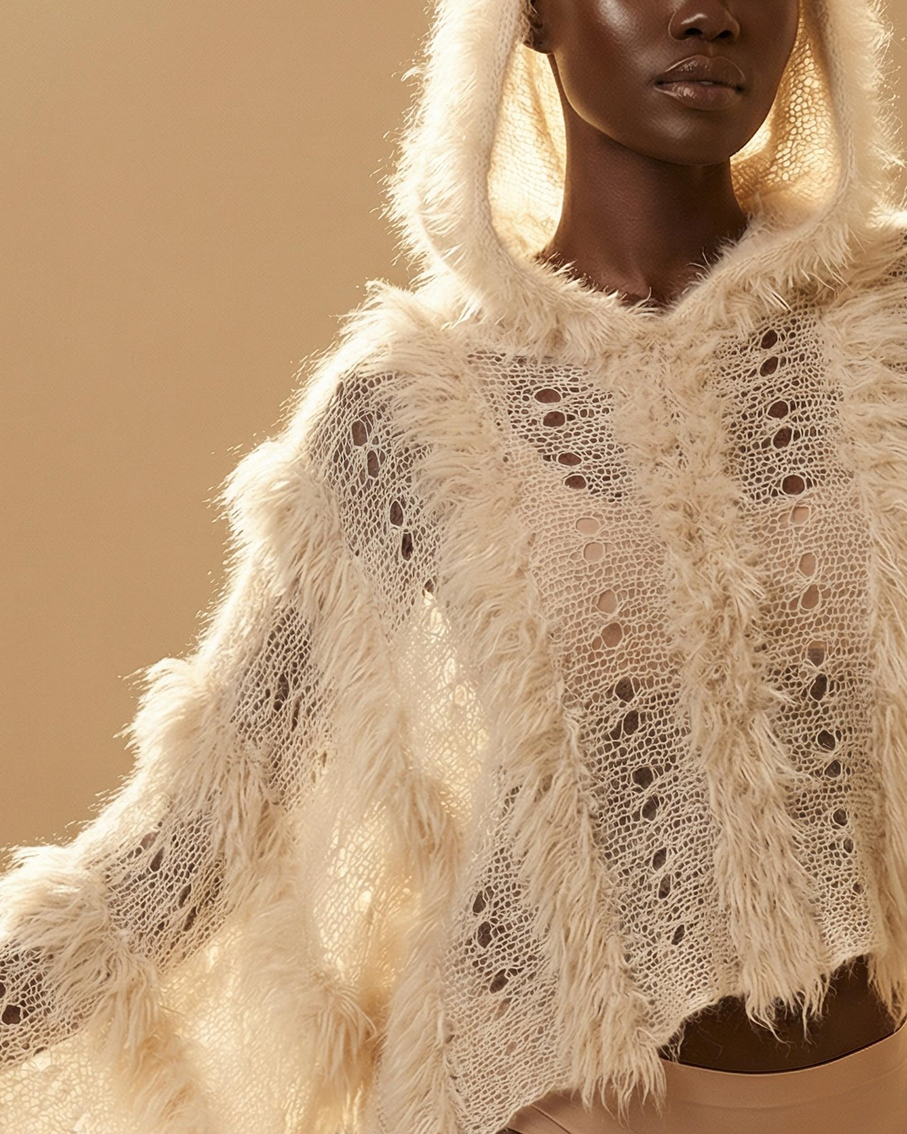 Cloud Mohair Jumper in Cream – Zhenabia