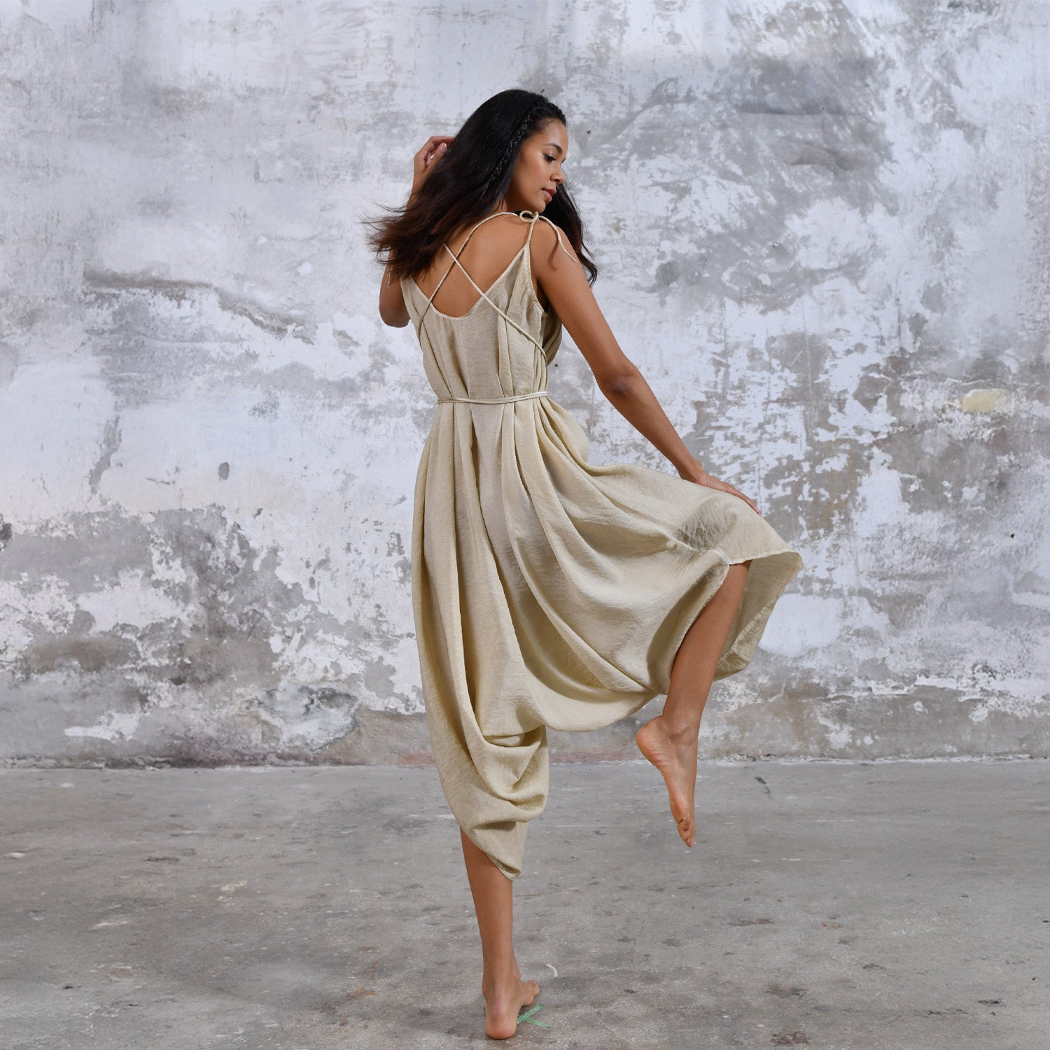 Baris Jumpsuit in Vintage Lemon