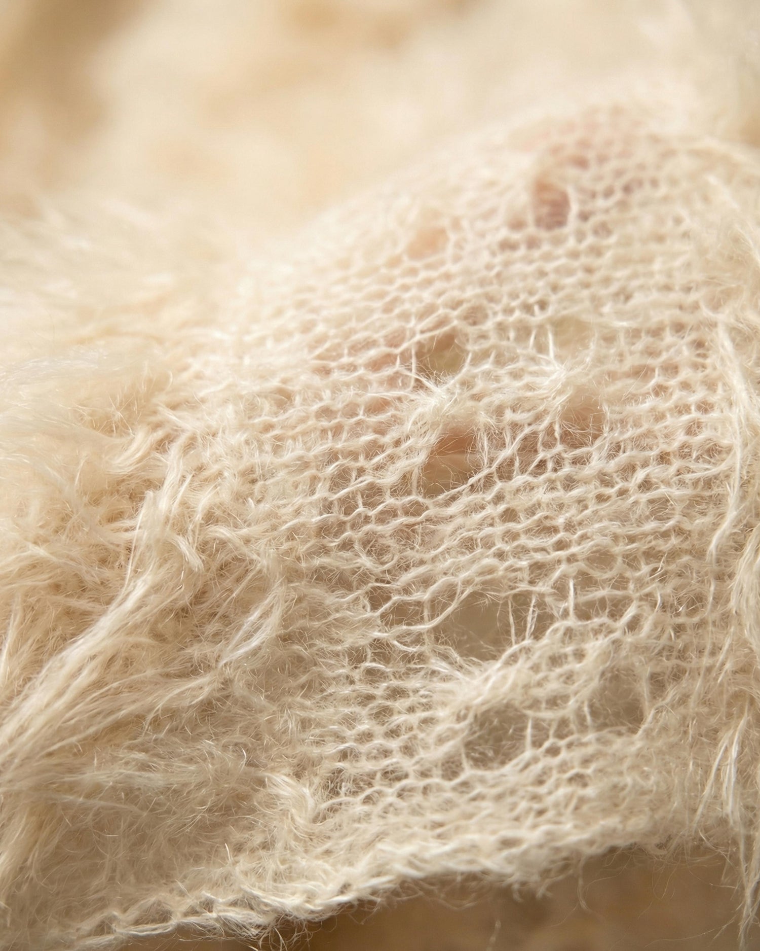 Cloud Mohair Jumper in Cream