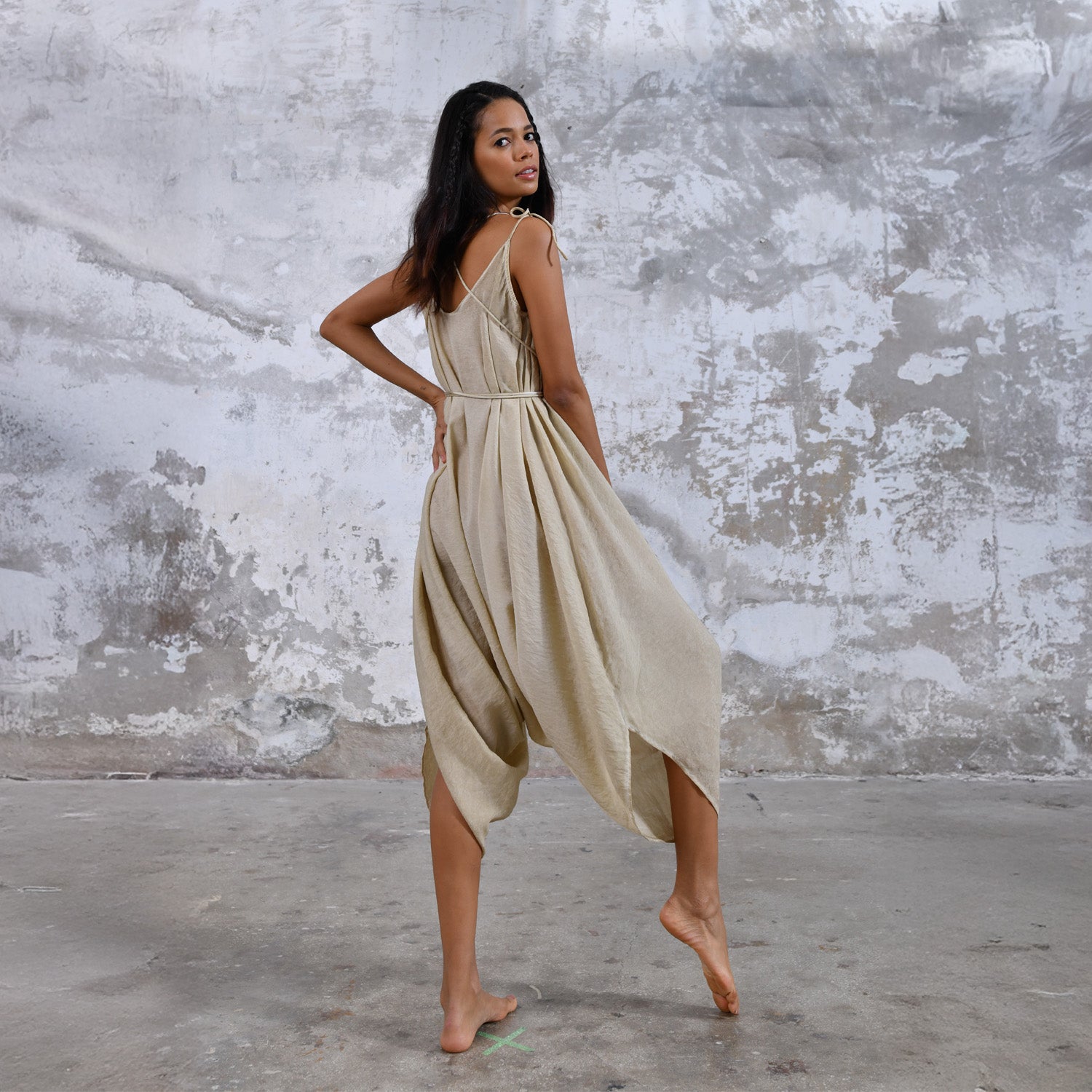 Baris Jumpsuit in Vintage Lemon